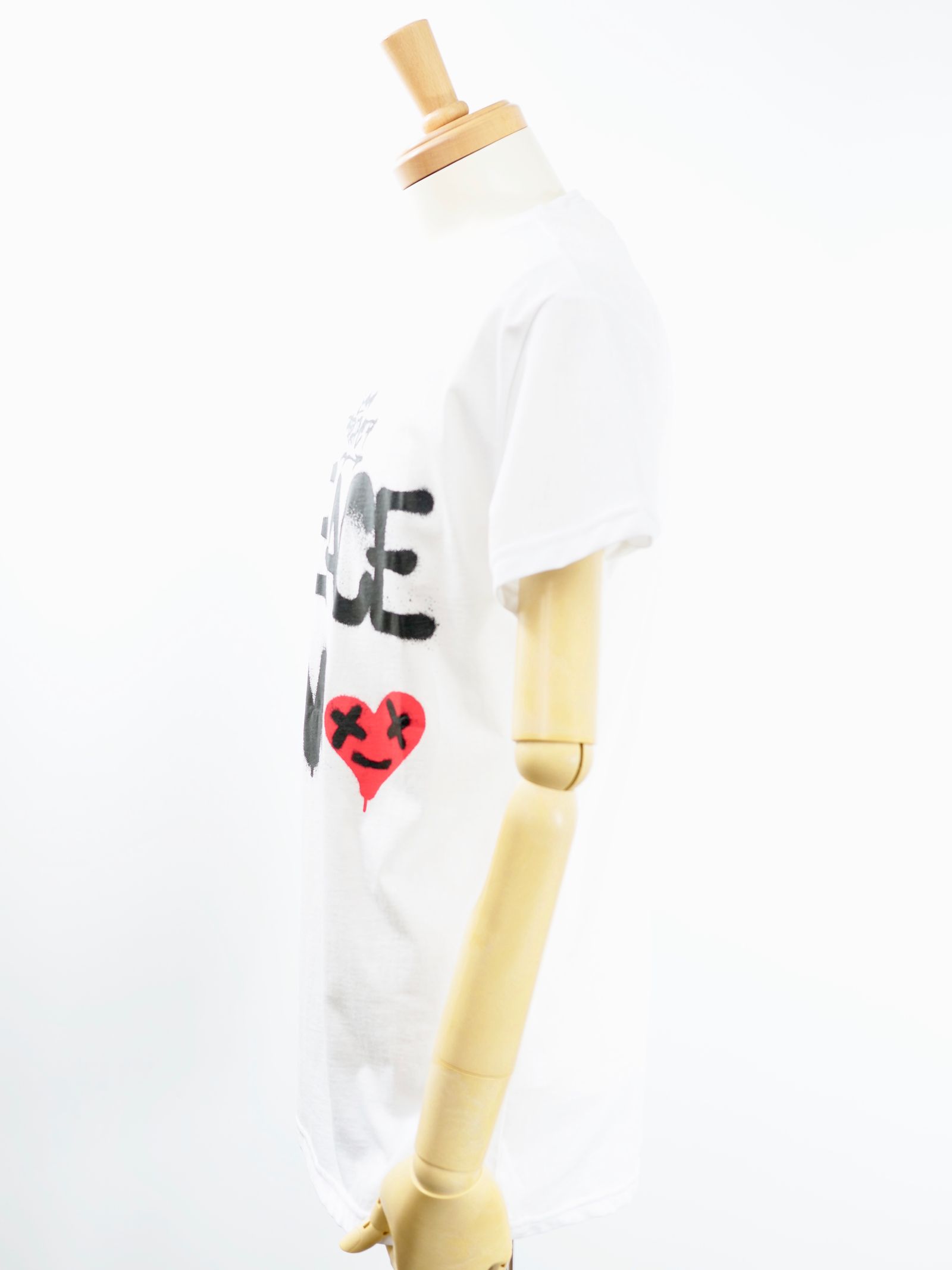 【イタリアのアートブランド】PEACE & LOVE  AIR BRUSH /  Tシャツ / WHITE /  TR204M / AIR BRUSH  / MADE IN ITALY