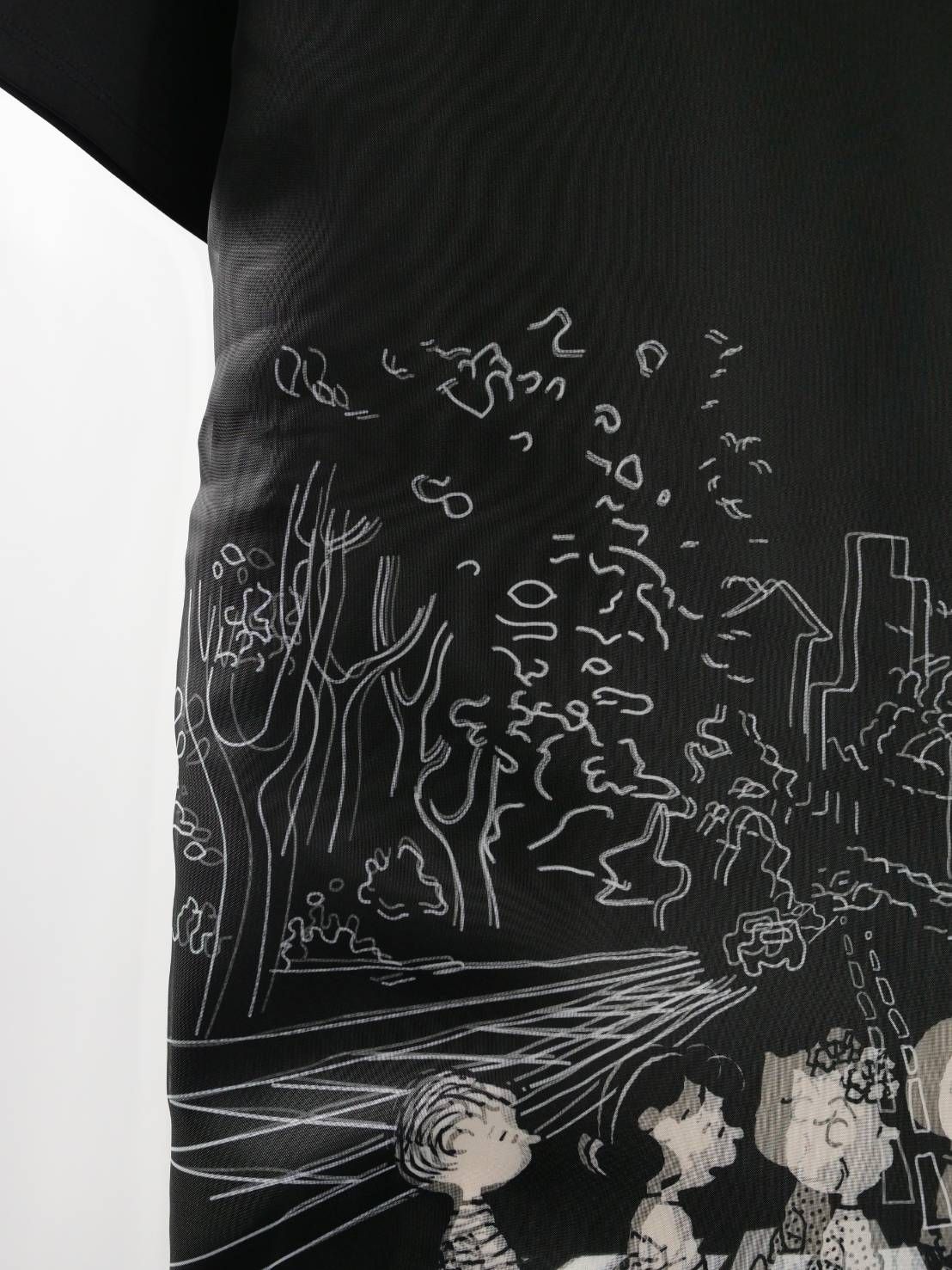 【スヌーピーシリーズ】 TR-098 / PEANUTS / SNOOPY / ライセンス商品 / 3Dアート / スヌーピーTシャツ / BLACK / UNISEX