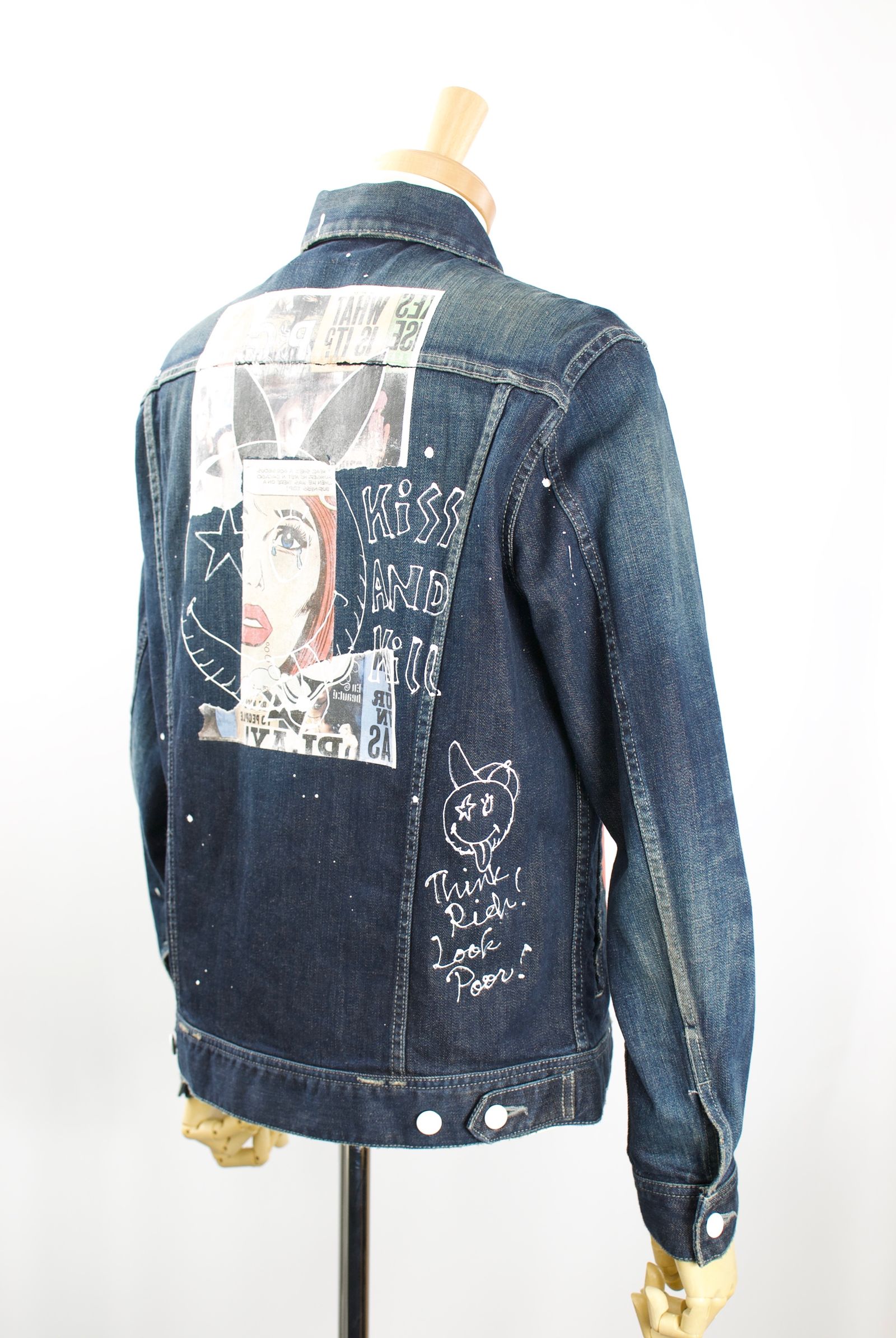 ONE-519 DENIM JACKET  / デニムジャケット /  Hand Made / ハンドメイド  / ハンドペイント