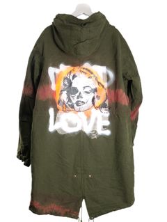【世界で一枚だけ】 MODSCOAT / UNISEX / ユニセックス / ヴィンテージカーキ / ハンドメイド / タイダイ染め / 手染めモッズコート / HAND MADE / アートブランド