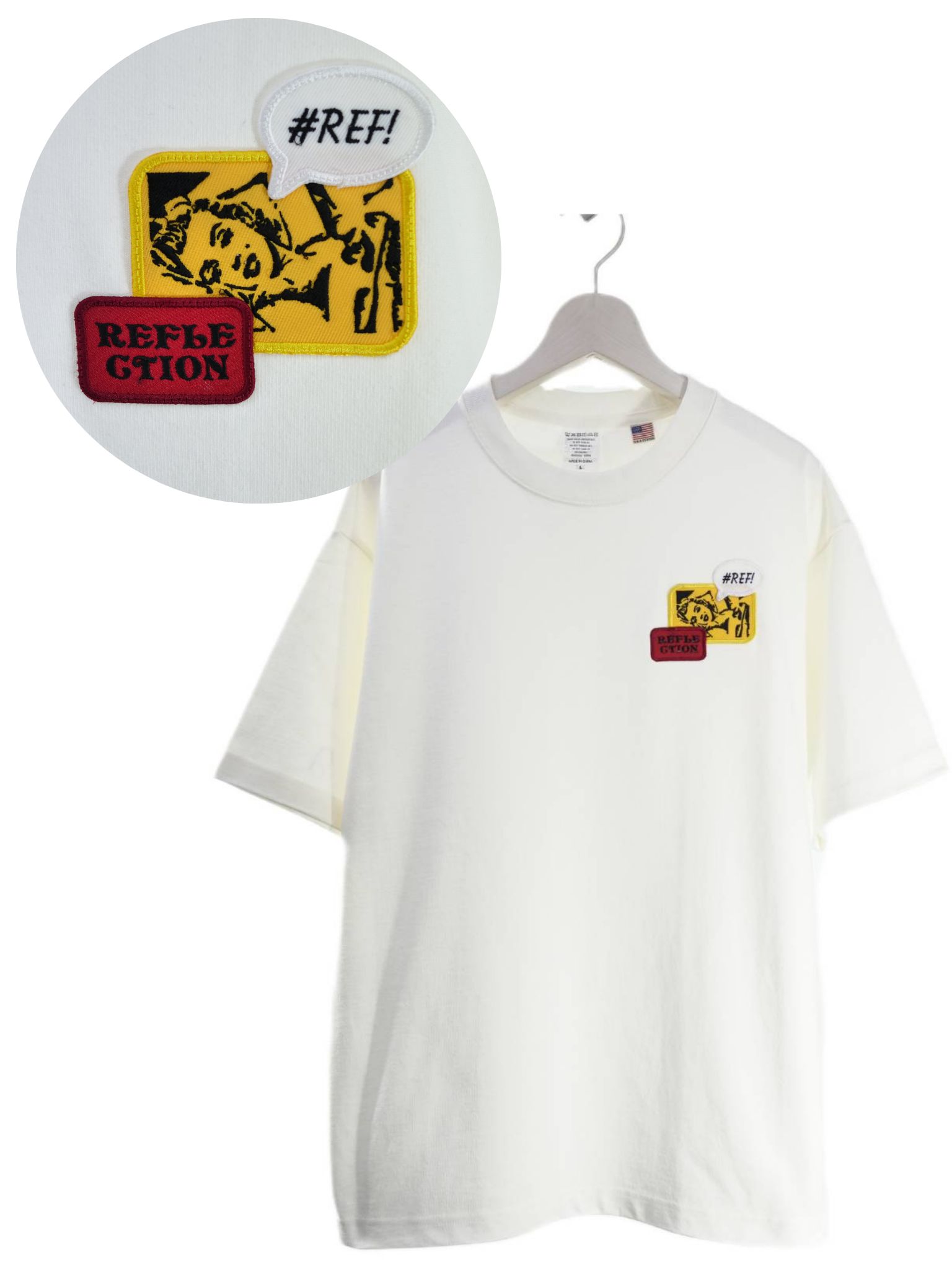 「リメイクTシャツ」マリリンモンロー Tシャツ /ワッペン / WHITE  / ユニセックス / usaコットン tシャツ