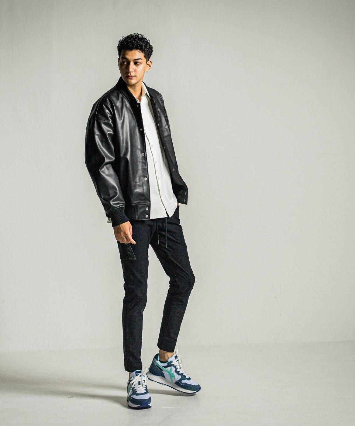 【コラボスニーカー】 W6YZ×RESOUNDCLOTHING / デニムスニーカー / ローカット / YAK-M RESOUND CLOTHING / JEANS-WHITE-TIFFANY【40-1C16】