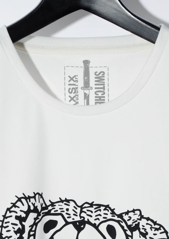 【SWITCHBLADE x MAXSIX 】L'Arc～en～Ciel HYDEプロデュースブランド / コラボTシャツ / WHITE /ユニセックス