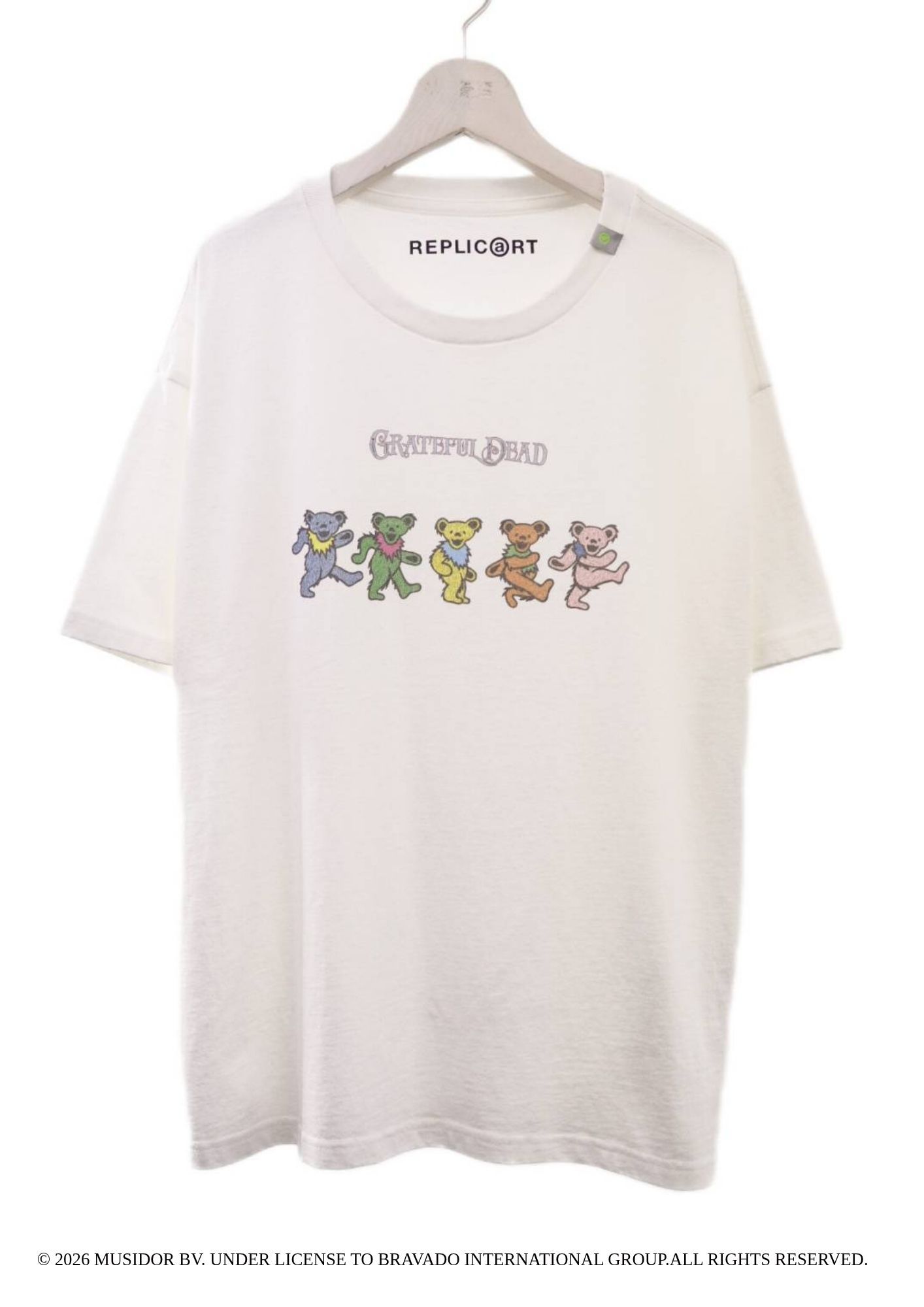 【グレイトフルデッド】 RP-GD-003 / Grateful Dead Tシャツ /  WHITE / ユニセックス