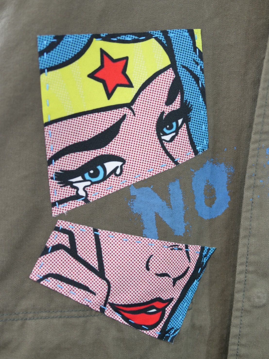 【世界で一枚だけ】別注 モッズコート / マリリンモンロー / ヴィンテージカーキ / ハンドメイド / アートブランド / UNISEX /PARKA SHELL M-1951 / M-51