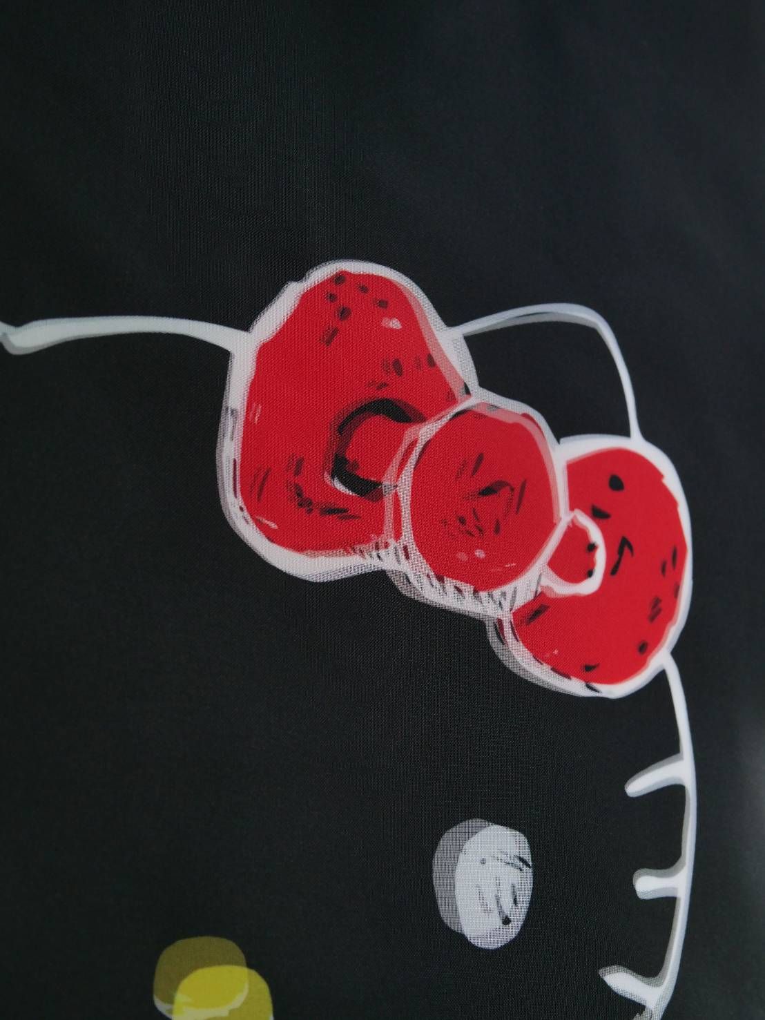 【3Dハローキティデザイン】TR-094 アートTシャツ / サンリオコラボ /BLACK/ ユニセックス