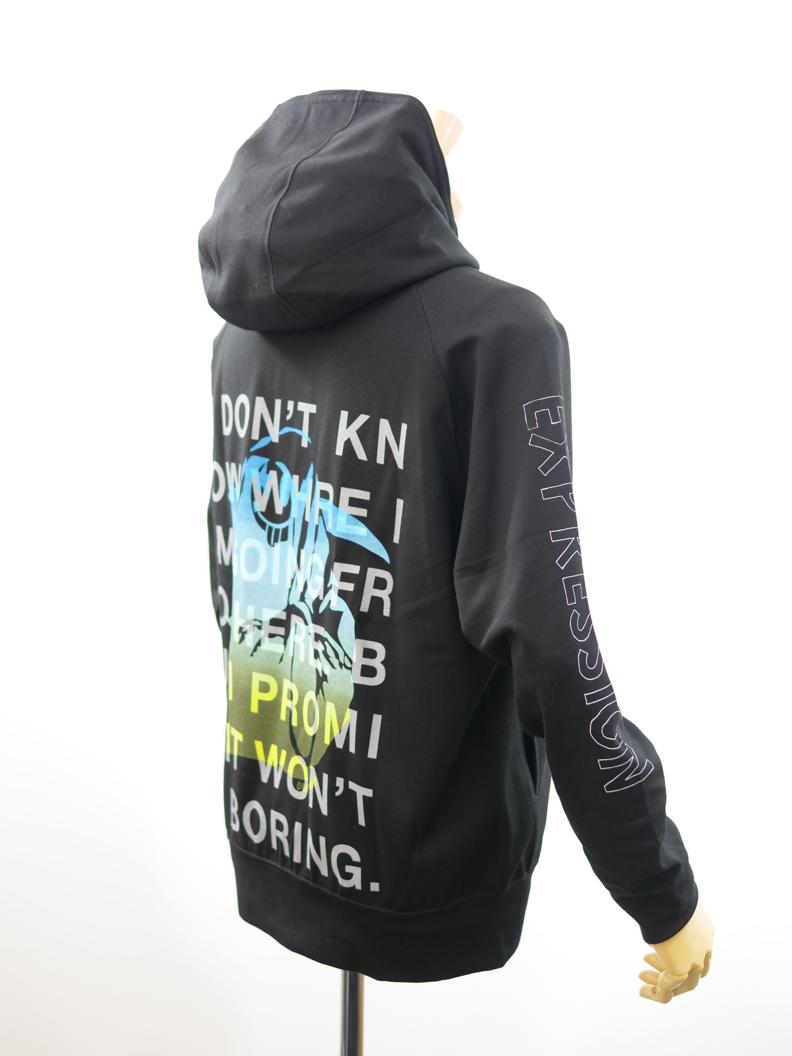 ONE-903 / ZIPHOODY / 別売パンツでSETUP可能 / ブラック/ イージーケア / ハンドメイド / アート /