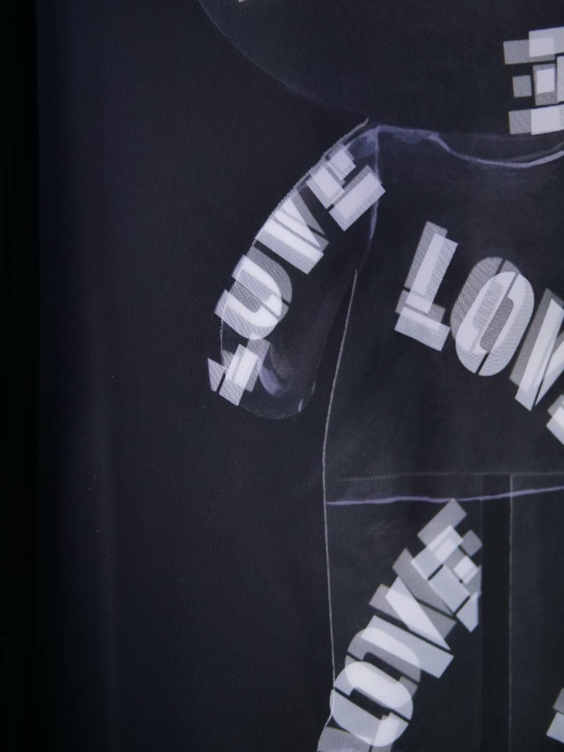 【3Dハローキティデザイン】TR-122 アートパーカー / サンリオ / BLACK / ユニセックス