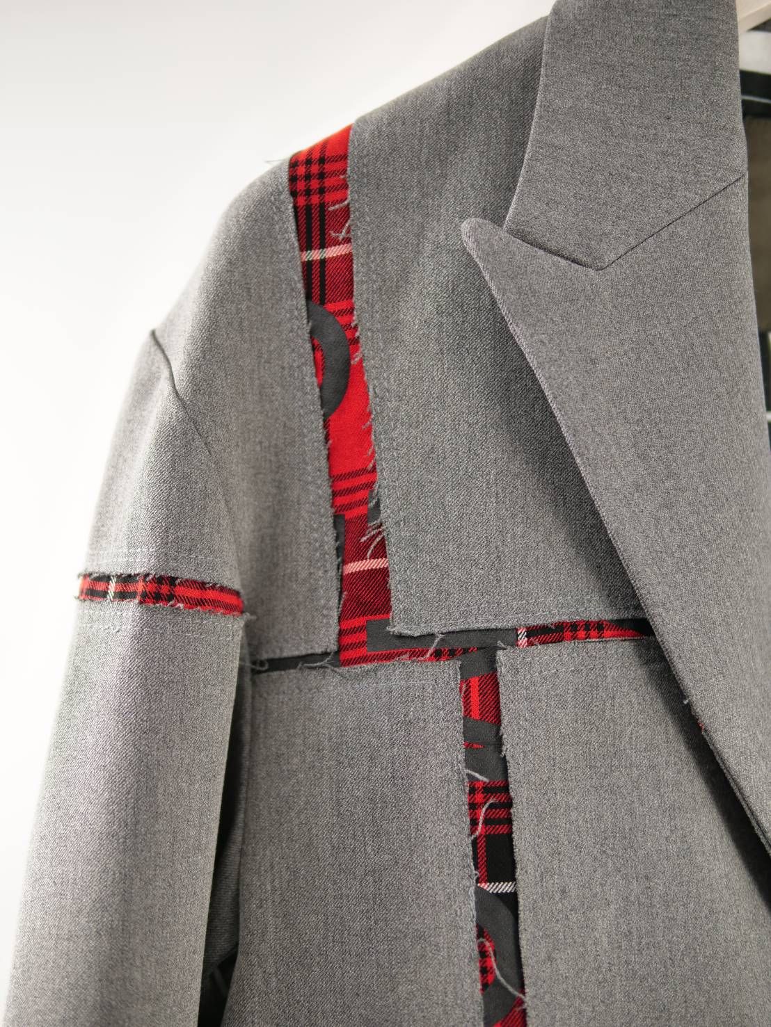 【大人はアートで差別化を】 ハンドメイド / パッチワーク / アートブランド / ピークドラペル  / ジャケット