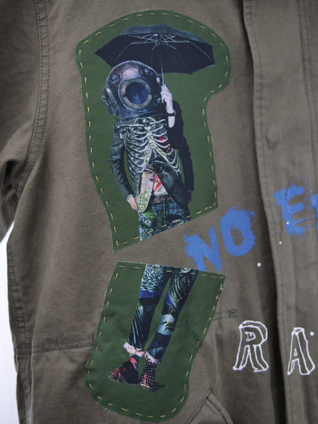 【世界で一枚だけ】別注 モッズコート / ヴィンテージカーキ / ハンドメイド / アートブランド / UNISEX /PARKA SHELL M-1951 / M-51
