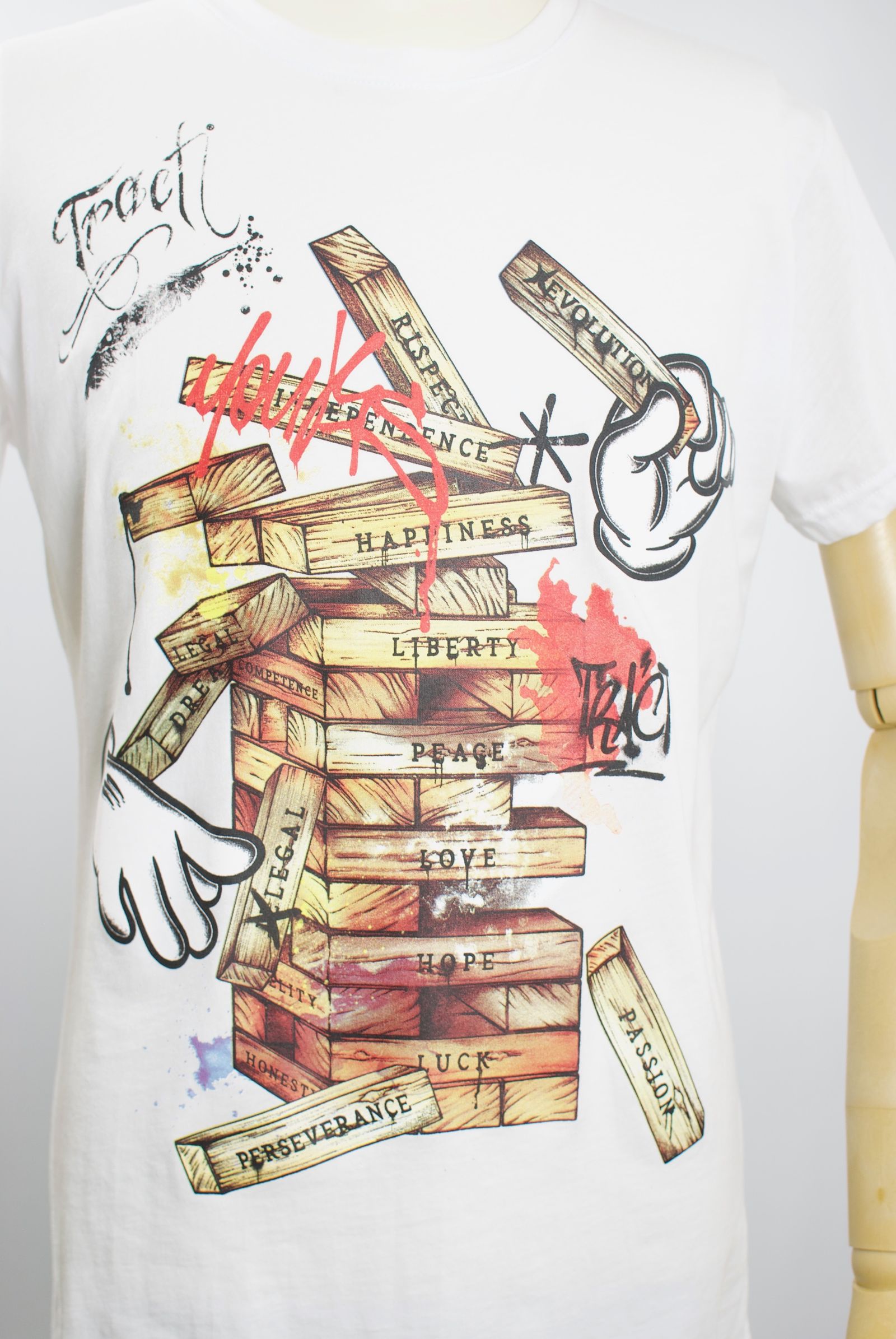 TR167M / CHOOSE /グラフティーTシャツ / アート / MADE IN ITALY