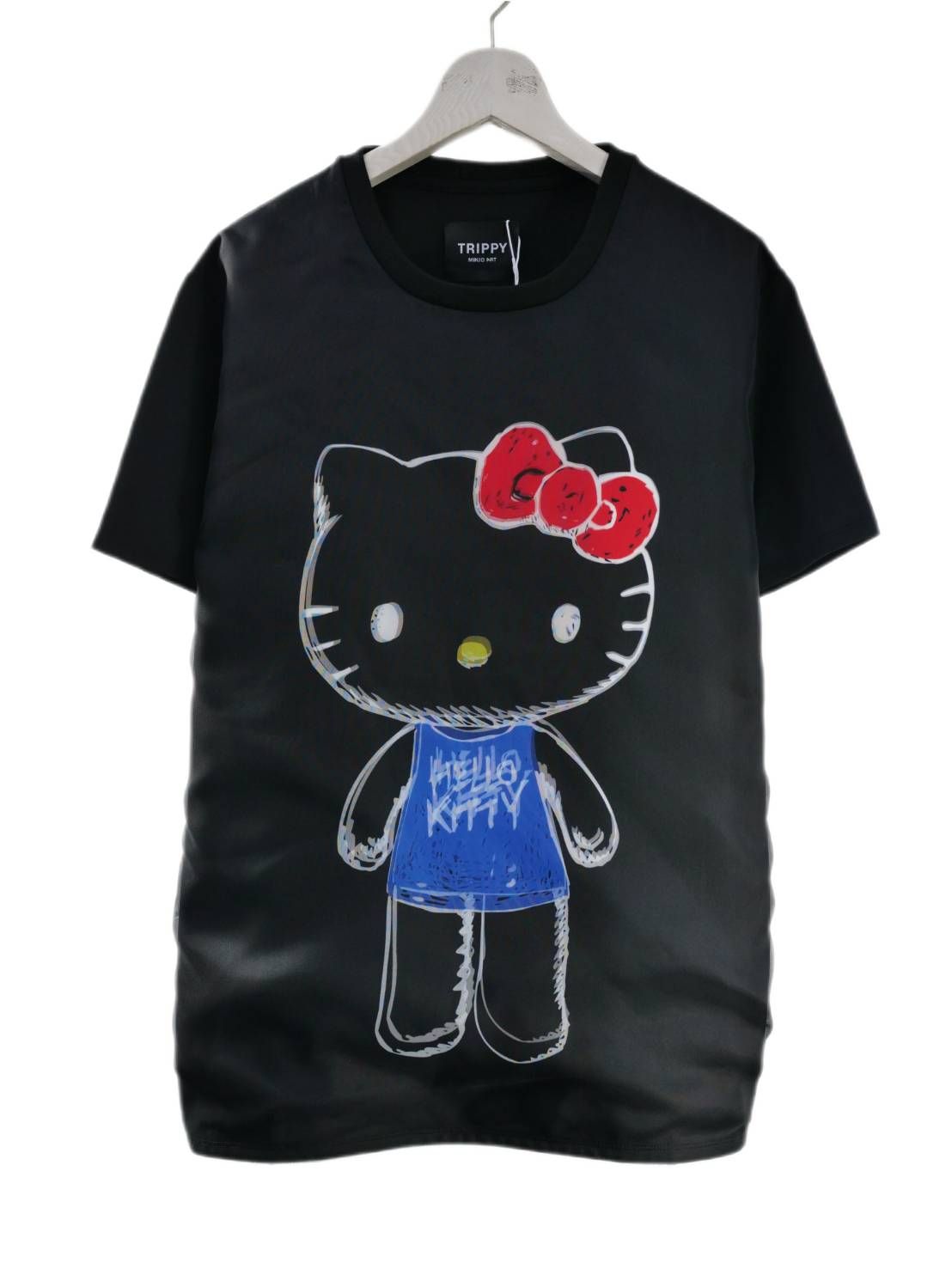【3Dハローキティデザイン】TR-094 アートTシャツ / サンリオコラボ /BLACK/ ユニセックス
