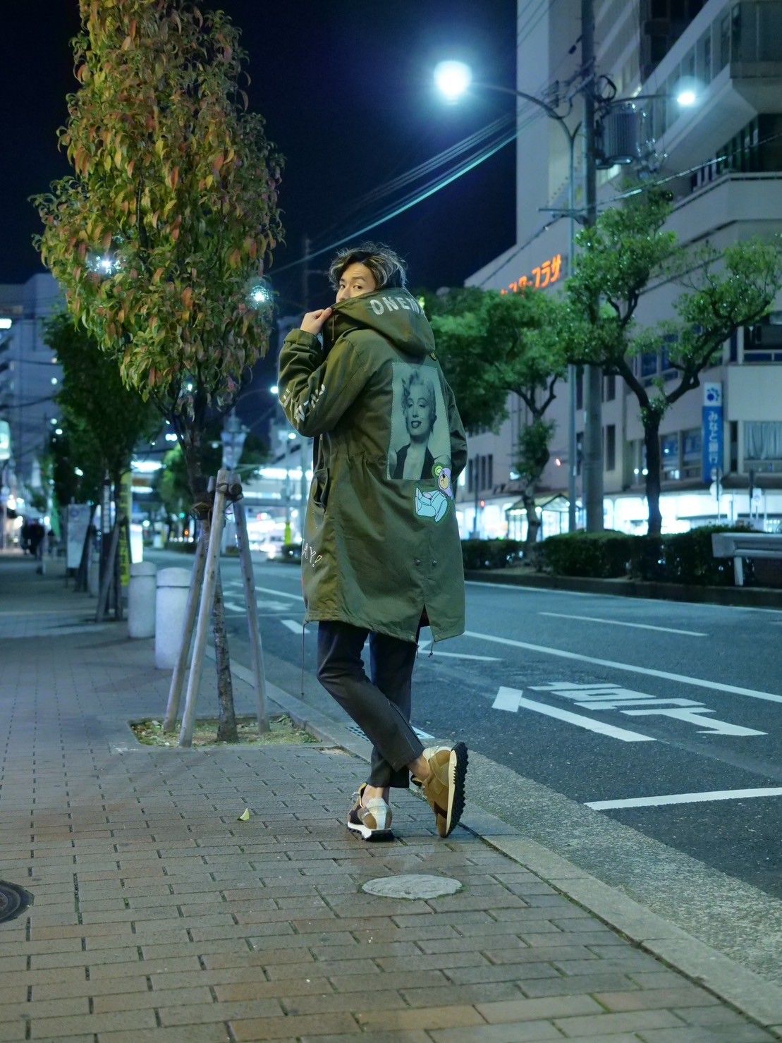 「ONEMADE×LanderBlue」 別注のモッズコートコーディネート①