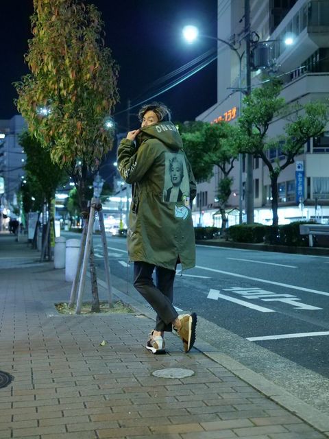 「ONEMADE×LanderBlue」 別注のモッズコートコーディネート①