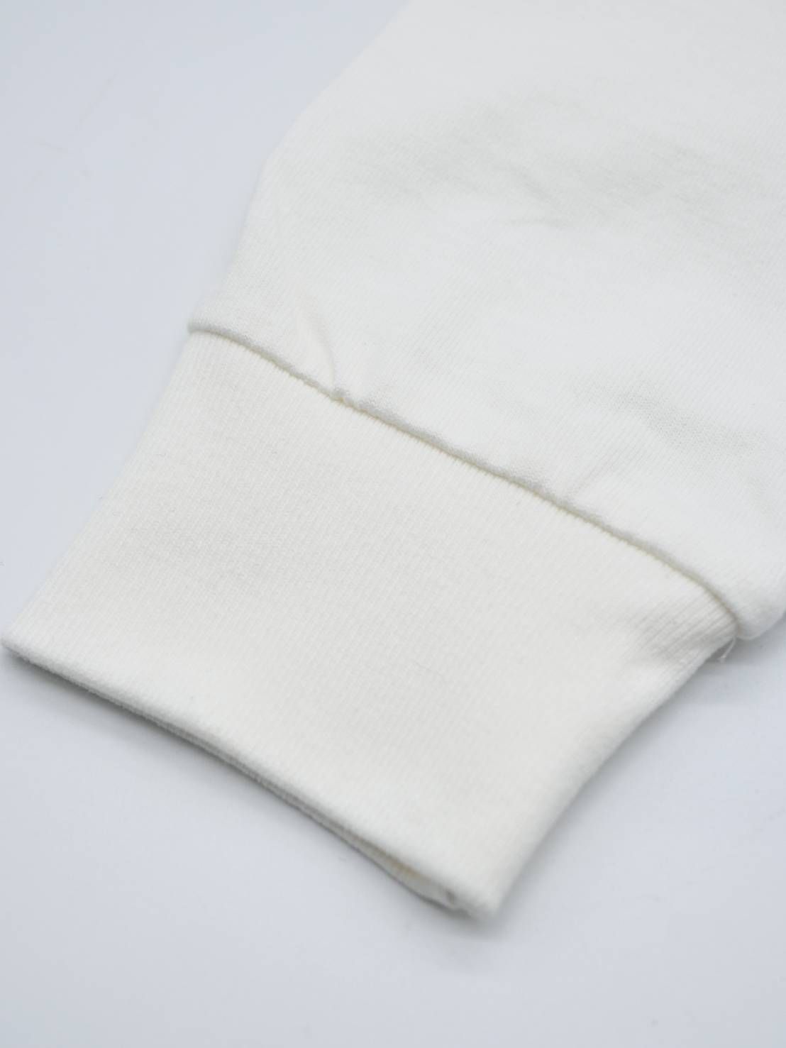 「リメイクTシャツ」 ロンTリメイク / ニコちゃんワッペン / WHITE / ユニセックス / usaコットン tシャツ