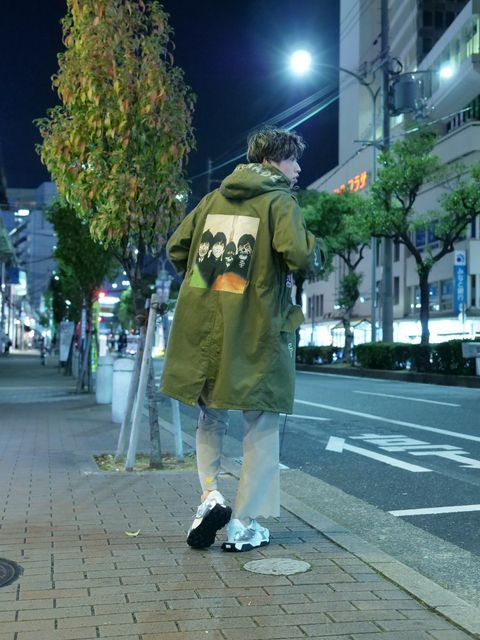 「ONEMADE×LanderBlue」 別注のモッズコートコーディネート③