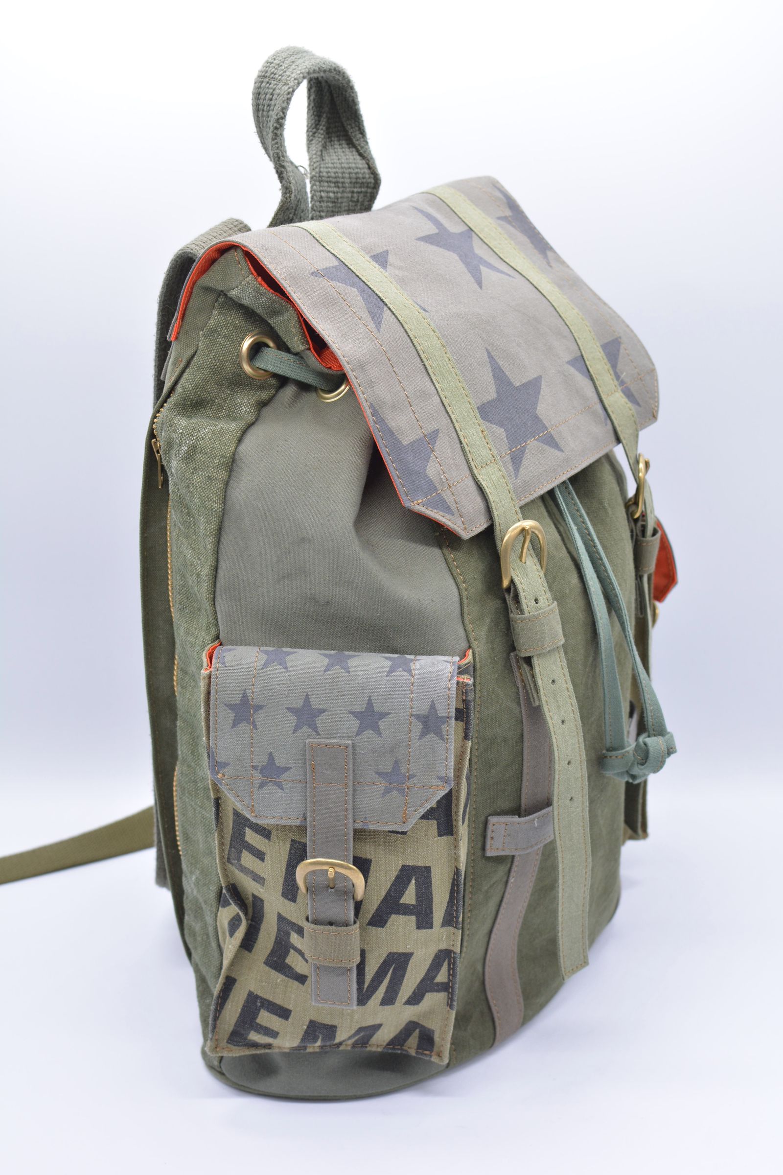 ONEMADE REBUILD LINE / ONE-684 RUCK SACK  / ヴィンテージ / HAND MADE / アートブランド / フランスダッフルバッグ解体