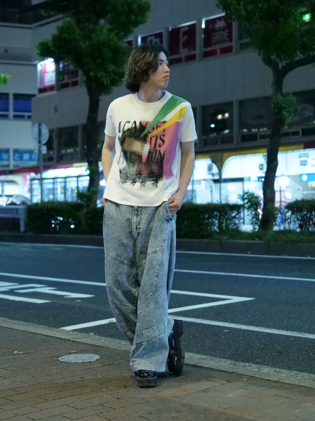 【3DアートTシャツ】 MX-1408 / NO SATISFACTION /  アートブランド / Art Tシャツ / WHITE / トロンプルイユファッション /ユニセックス