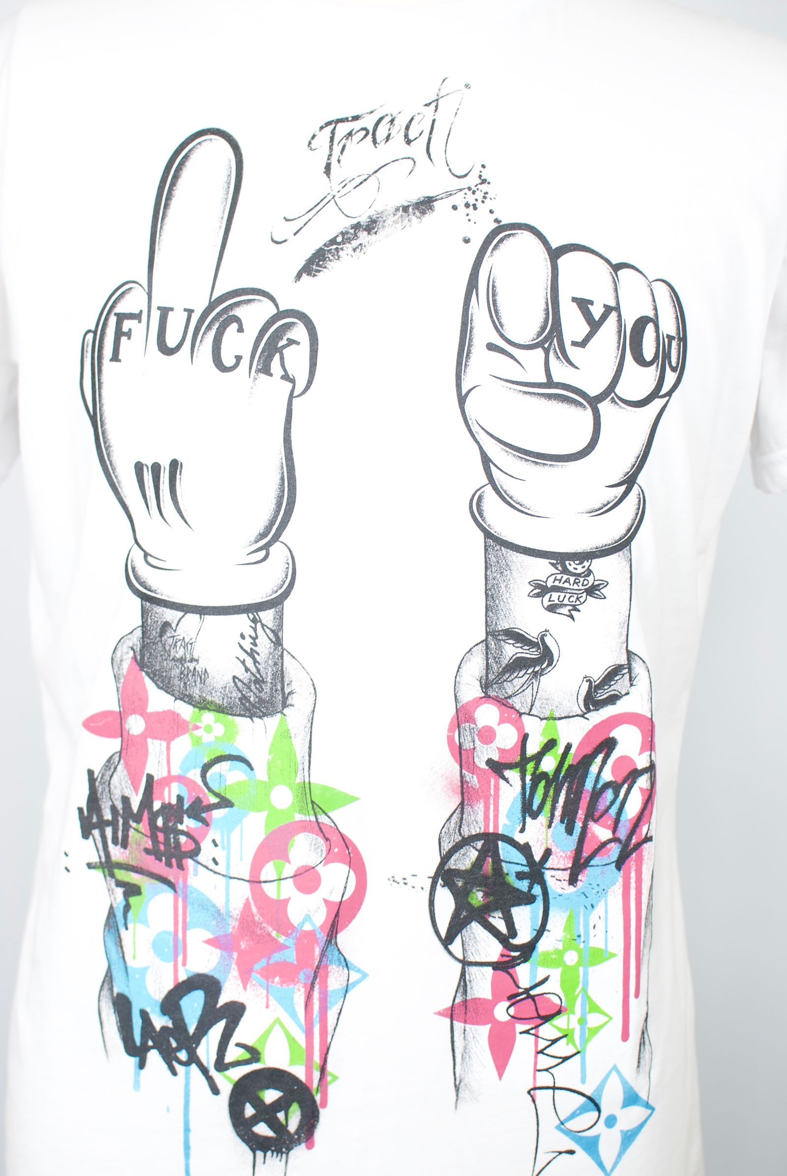 TR159M / FUCK YOU /グラフティーTシャツ / アート / MADE IN ITALY