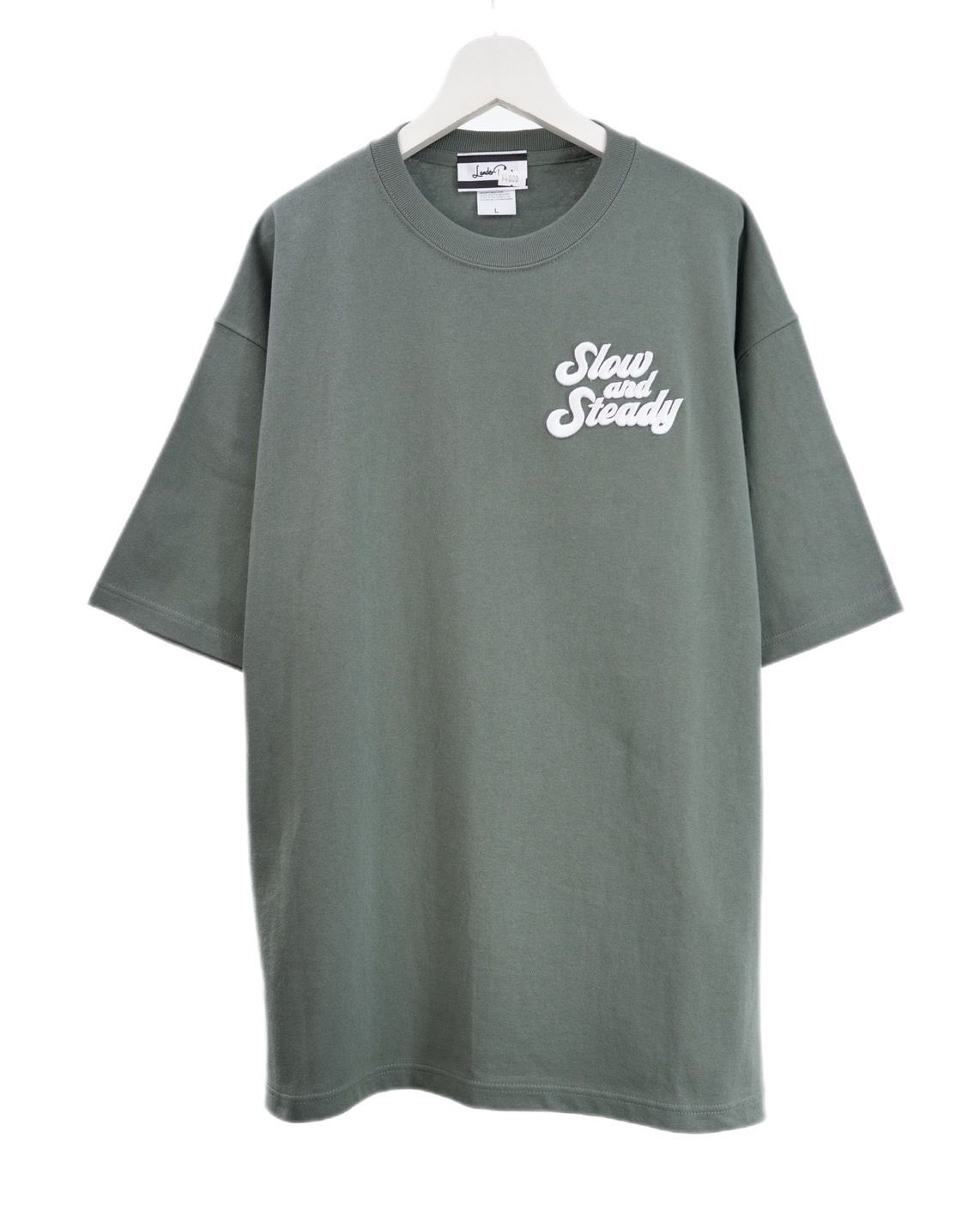【3D刺繍】LANDER BLUE オリジナル / 刺繍Tシャツ / 高品質な厚手Tシャツ / 9オンス / ビックシルエット / ヘビーウェイトTシャツ / ヘビーオンスTシャツ