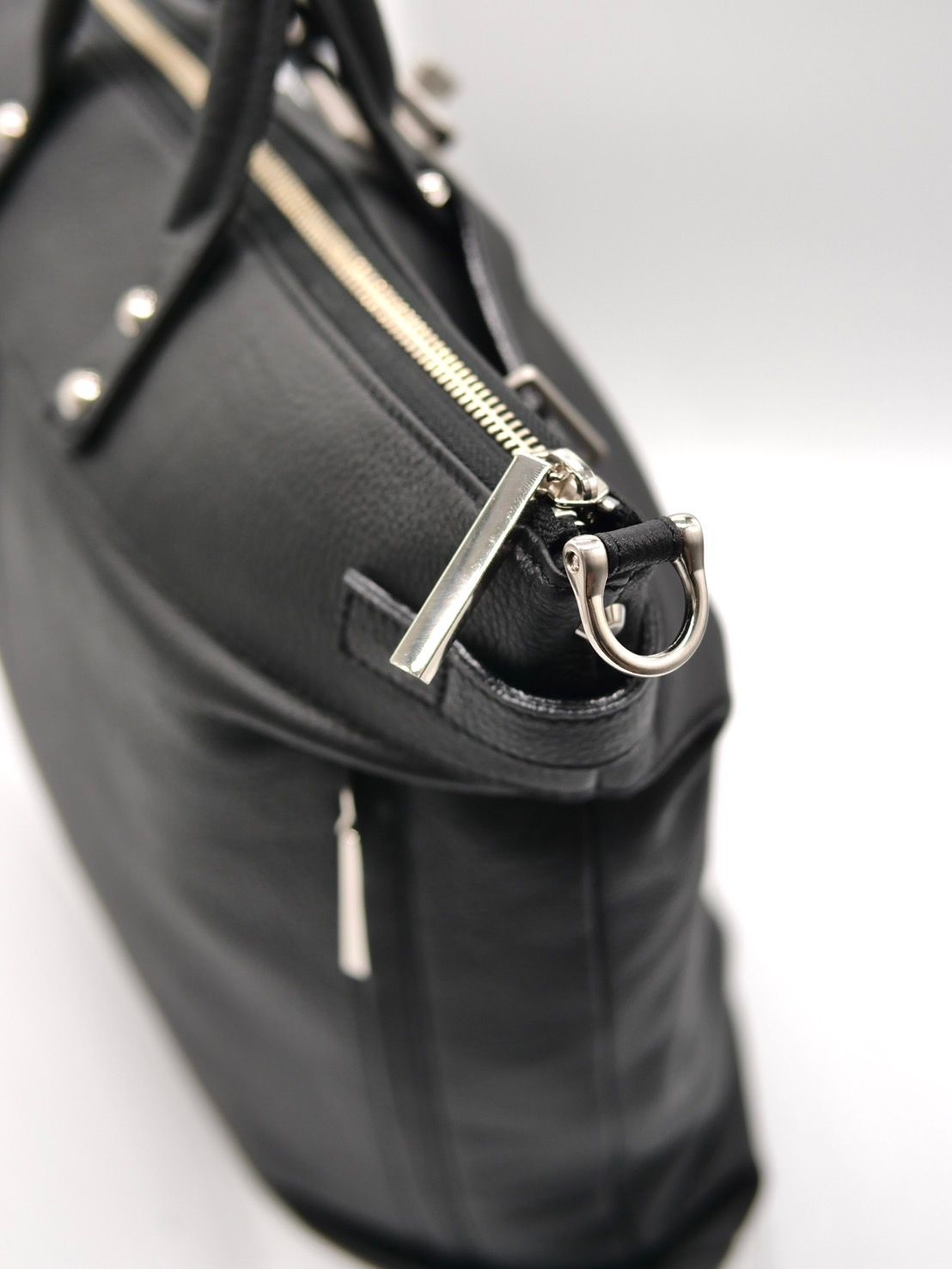 【M.U.L/ エムユーエル】本革（レザー） ブラック / ヘルメットバック / 日本製 / Made in Japan / 2way Bag / ショルダートートBag / メンズ レディース 兼用 UNISEX