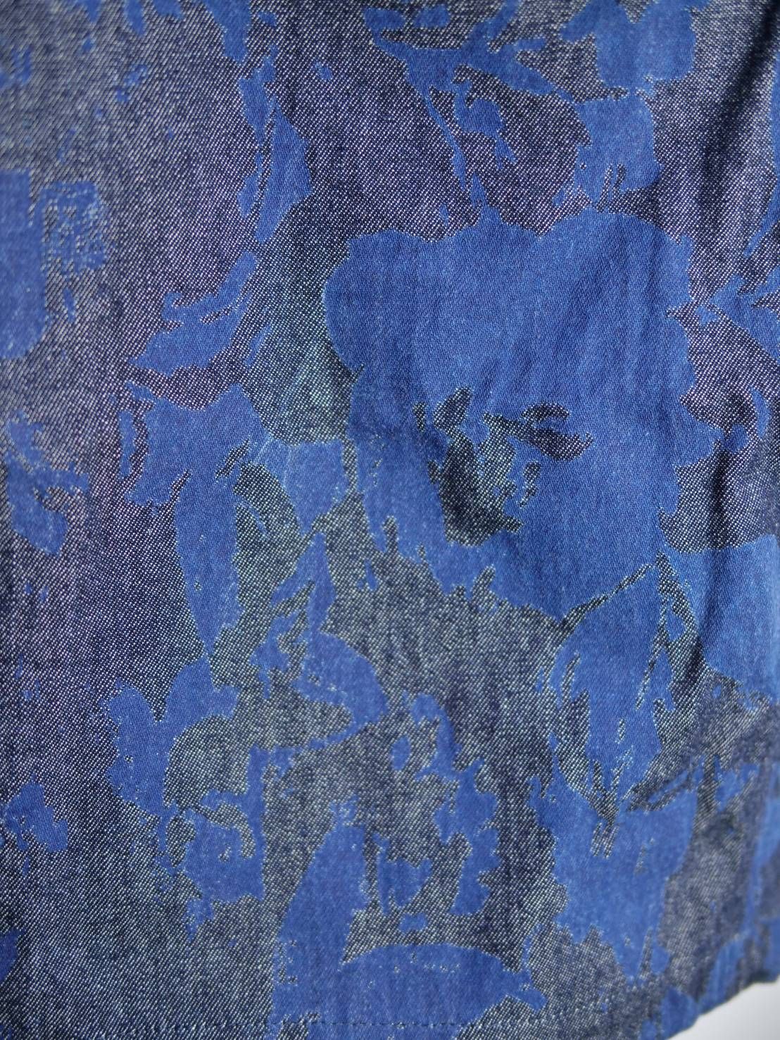 【1点物】ブリーチ花柄プリント モッズコート｜ミリタリー×現代アート｜大人のための3シーズンアウター