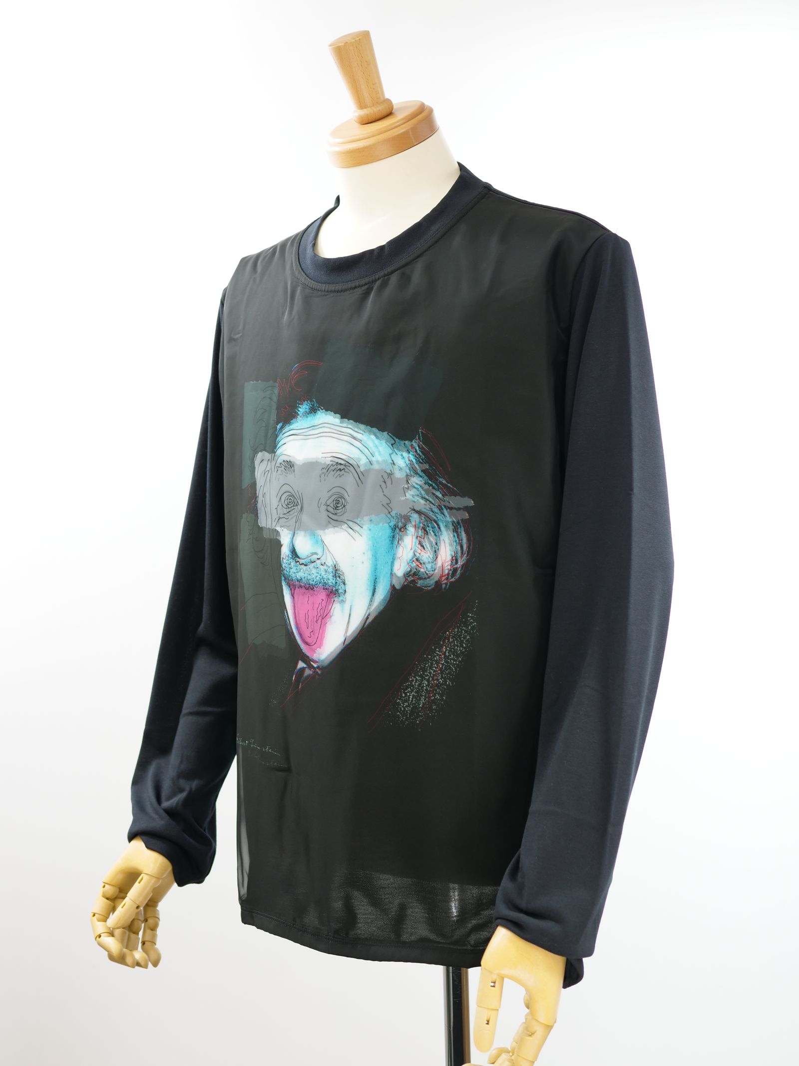 MX-1195 3D T EINSTEIN  / BLACK / 3D 長袖 Tシャツ / MADE IN JAPAN / 国産