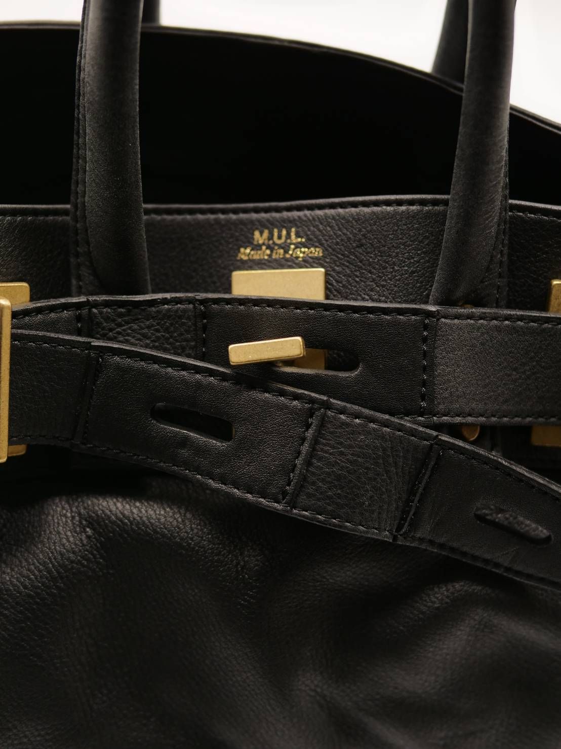 【M.U.L/ エムユーエル】姫路本革（レザー） ブラック / Sサイズ / 日本製 / Made in Japan /トートBag / メンズ レディース 兼用 UNISEX