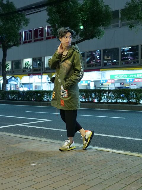 「ONEMADE×LanderBlue」 別注のモッズコートコーディネート②