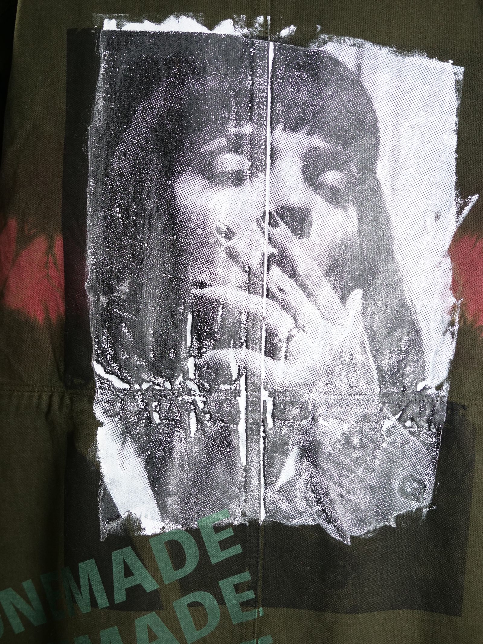 【世界で一枚だけ】 MODSCOAT / UNISEX / ユニセックス / ヴィンテージカーキ / ハンドメイド / タイダイ染め / 手染めモッズコート / HAND MADE / アートブランド