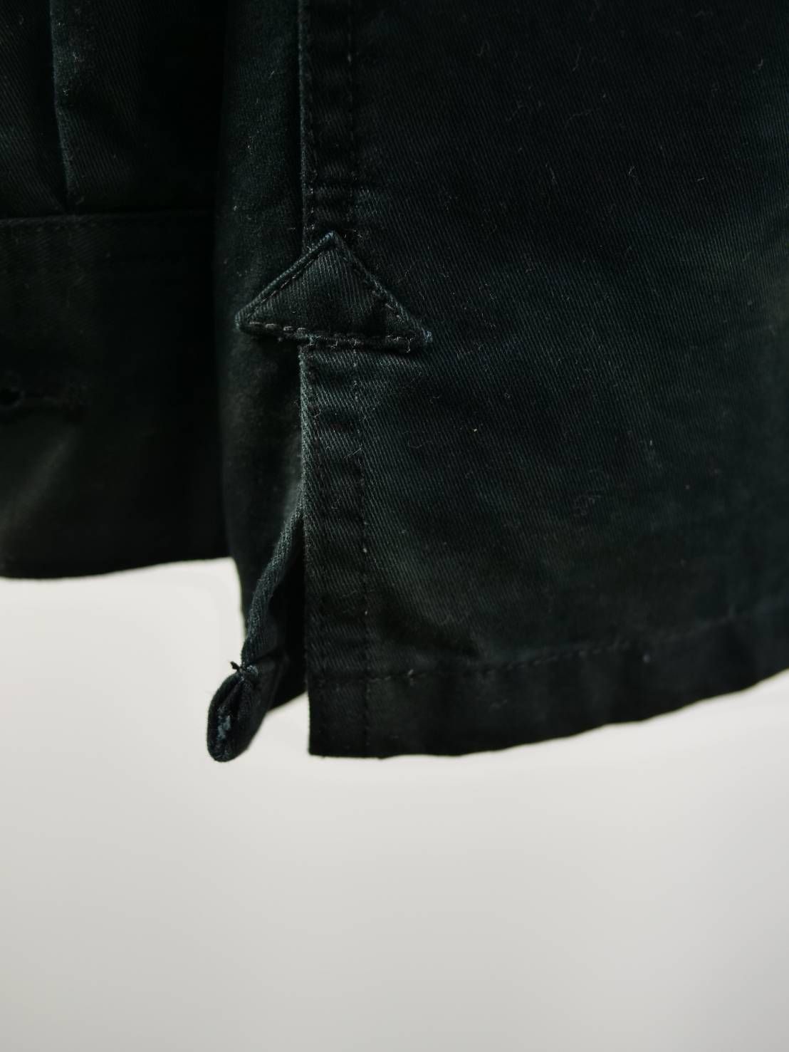 【ONEMADE】 アートミリタリーシャツ｜かご染め×手作業プリントの大人の一着/ BLACK / ユニセックス