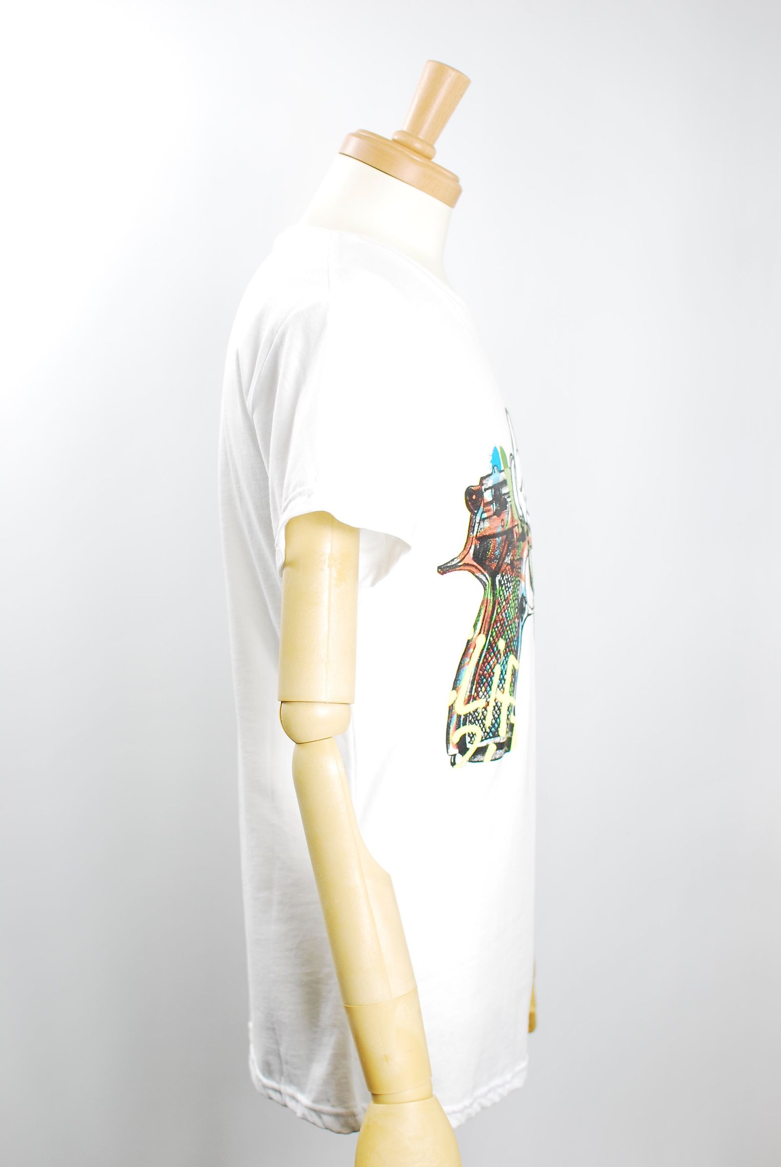 TR158M /GRAFFITI PISTOL / WHITE / グラフィティーTシャツ / アート / MADE IN ITALY