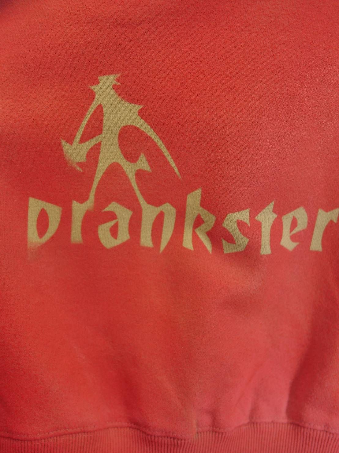 【スプレー染めトレーナー】オーバーサイズ / RED / フレンチフレンチテリー / UNISEX /  アートブランド / ハンドメイド / 日本製