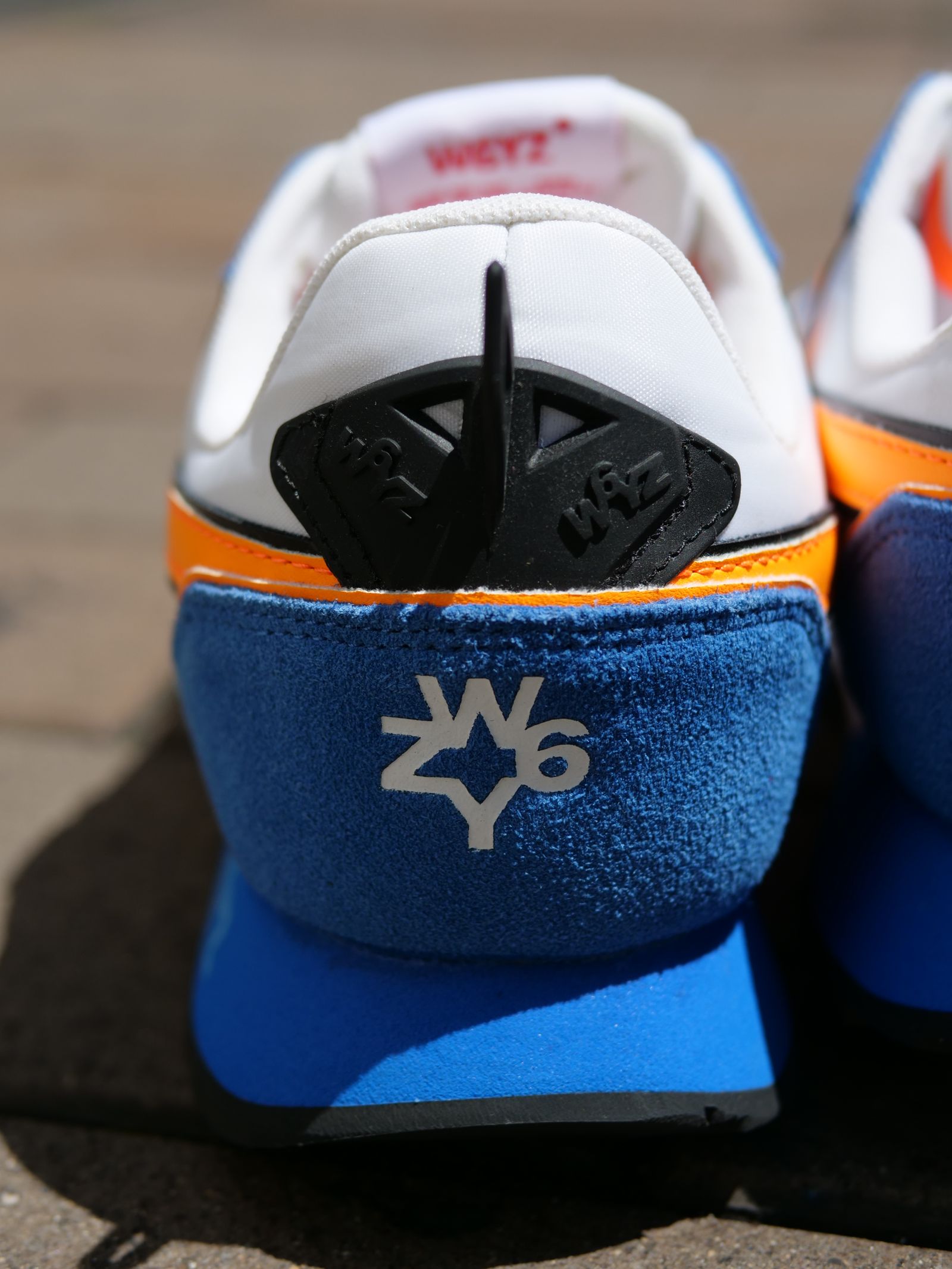 JET-M  / WHT×BLUE/ローカットスニーカー「スウェード×ナイロン×レザーの異素材コンビネーション」