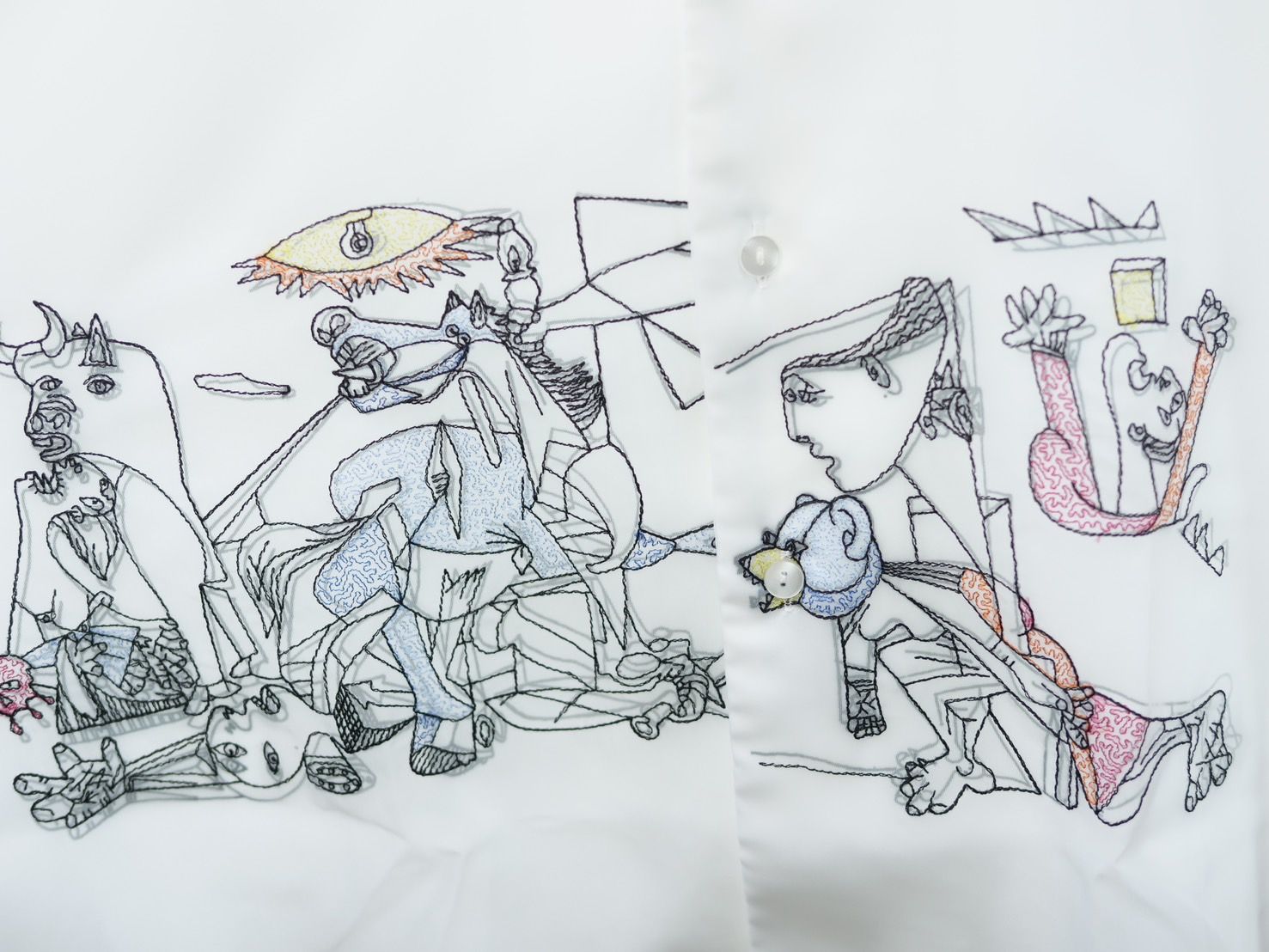 TRIPPY ART - 【3Dアートシャツ】 Shirt 刺繍3D PICASSO