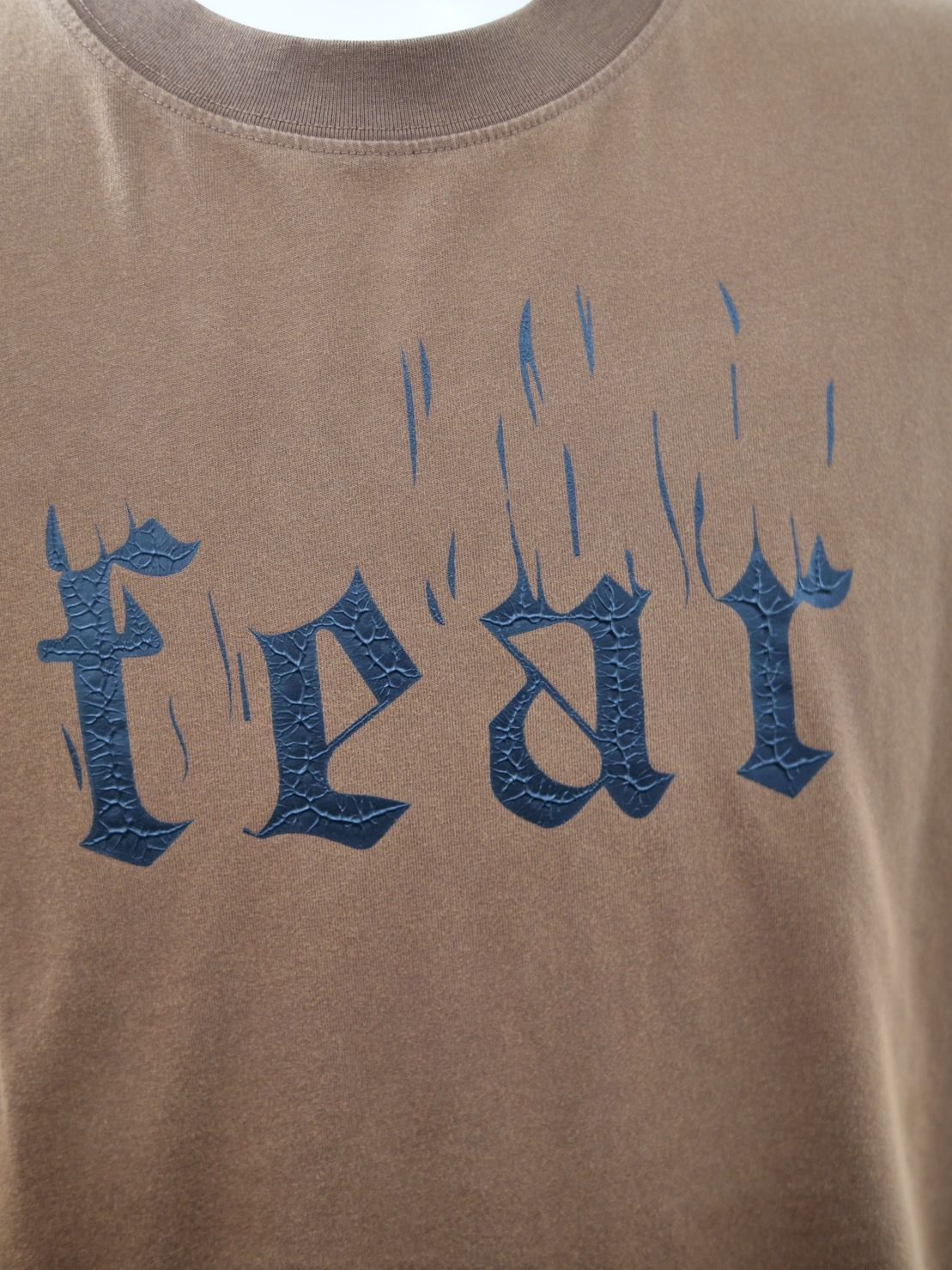 【maxsix x Trick Or Chic】 オーバーサイズTシャツ / ビンテージブラウン / アートTシャツ / オールジェンダー / ユニセックス /