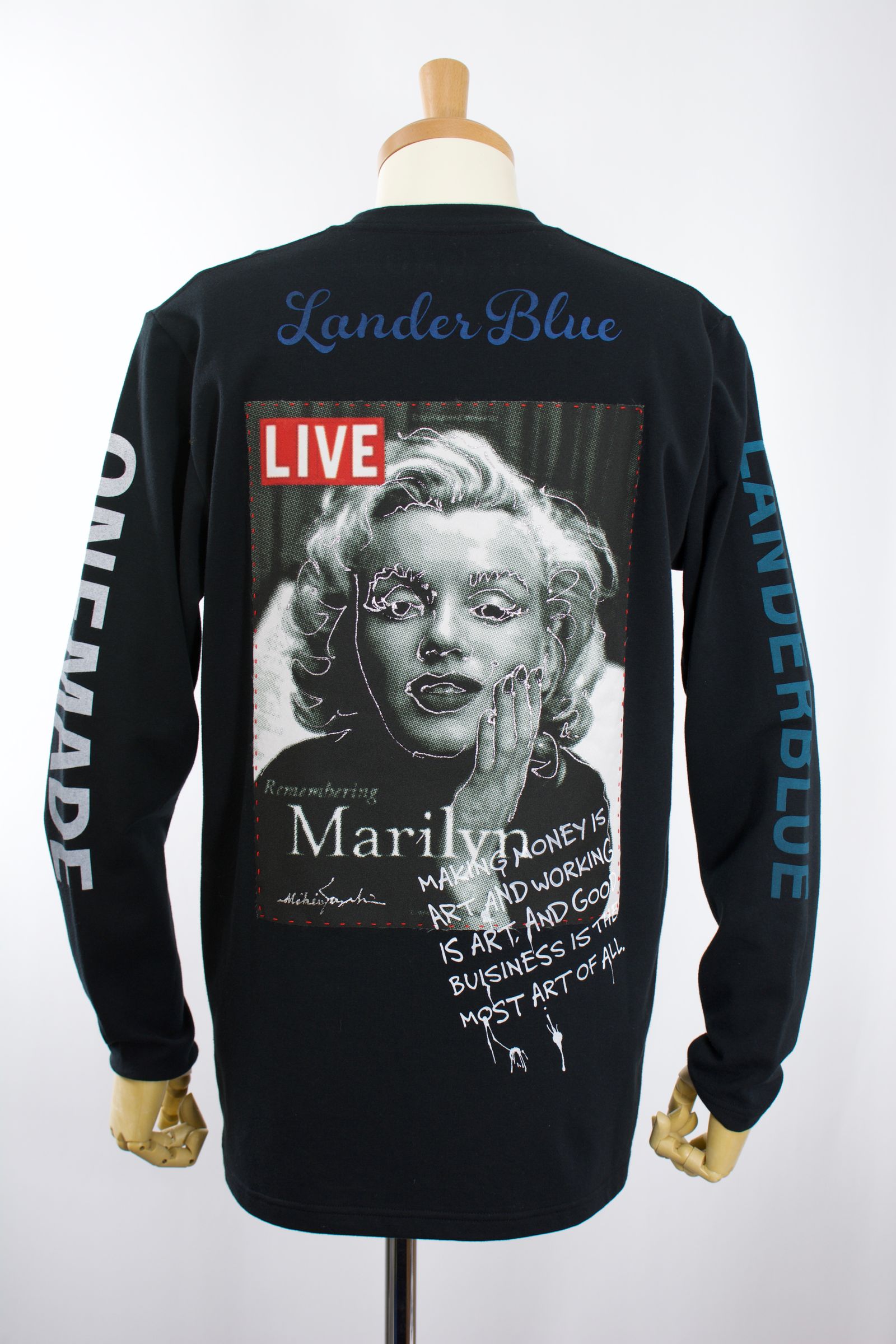 ONEMADE×LANDERBLUE「別注」ONE-710 / Lサイズ / ロングTシャツ / HAND MADE / MAXSIX /MIKIO  SUZUKI - S