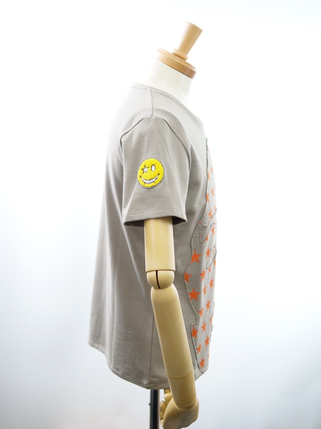 【パッチワークで表現】 Art Tシャツ / BEIGE / ハンドメイド / アートTシャツ
