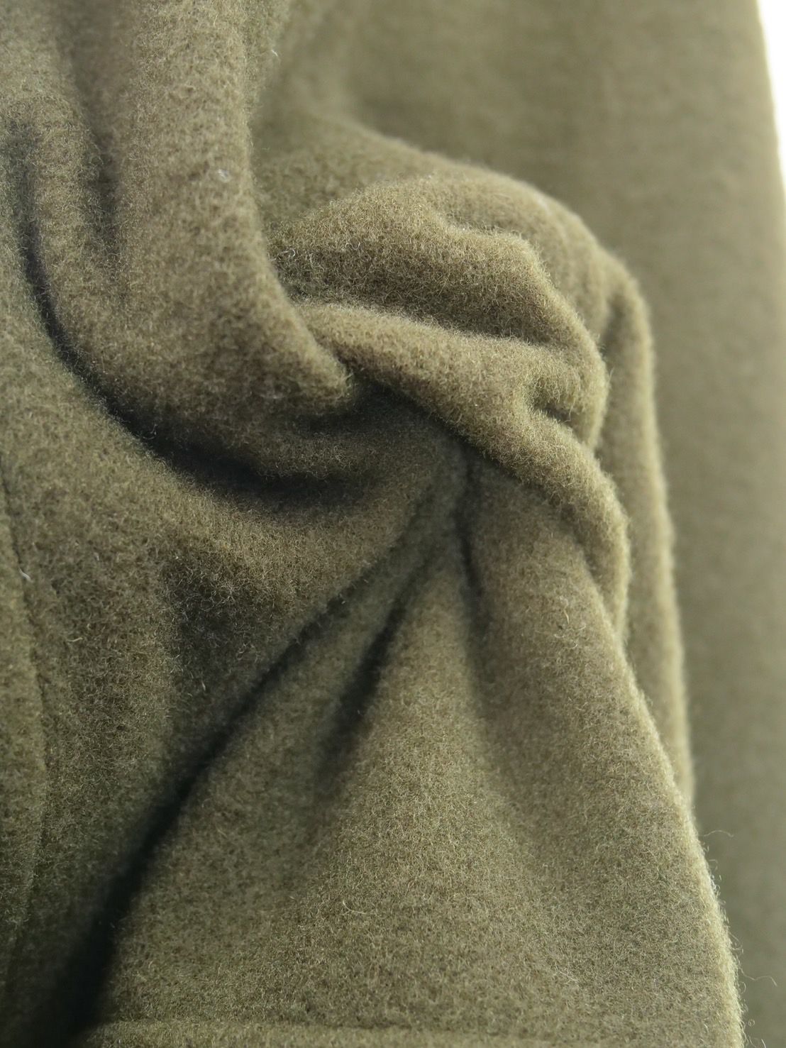 【WOOL混紡コート】ハイネックダッフルコート / メルトン生地 / オーバーサイズコート / BROWN KHAKI