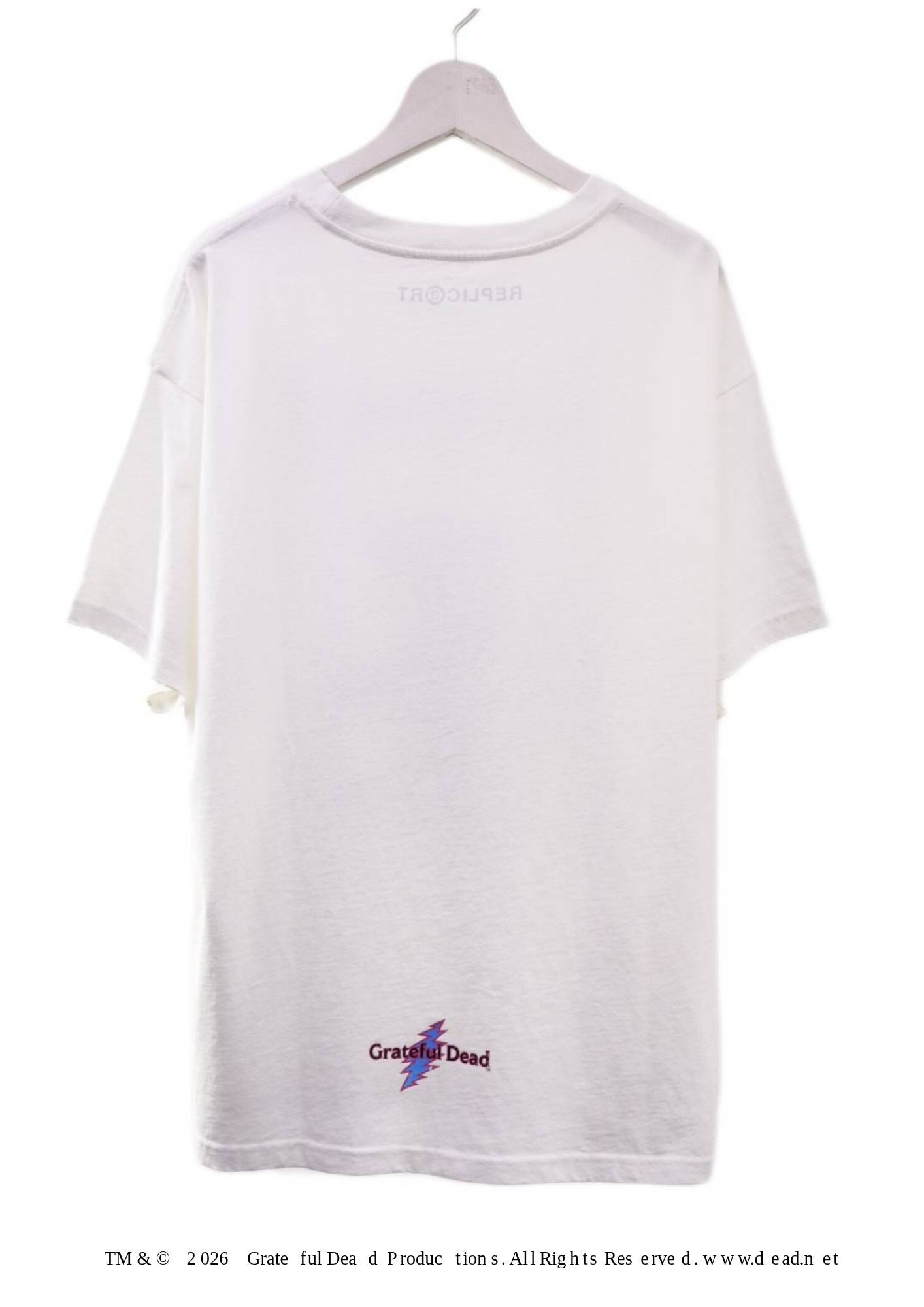 【グレイトフルデッド】 RP-GD-003 / Grateful Dead Tシャツ /  WHITE / ユニセックス