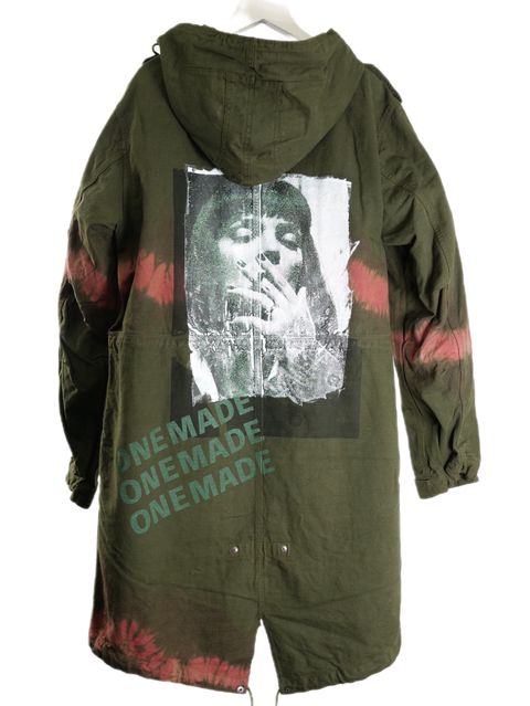 【世界で一枚だけ】 MODSCOAT / UNISEX / ユニセックス / ヴィンテージカーキ / ハンドメイド / タイダイ染め / 手染めモッズコート / HAND MADE / アートブランド