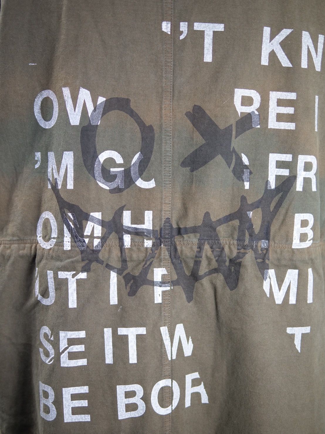【ハンドメイドブランド】 MODS COAT FUR / ファー付きモッズコート /後染めカーキ /  M-65 M-51 フィールドパーカー / COTTON 100% コットン /  ユニセックス