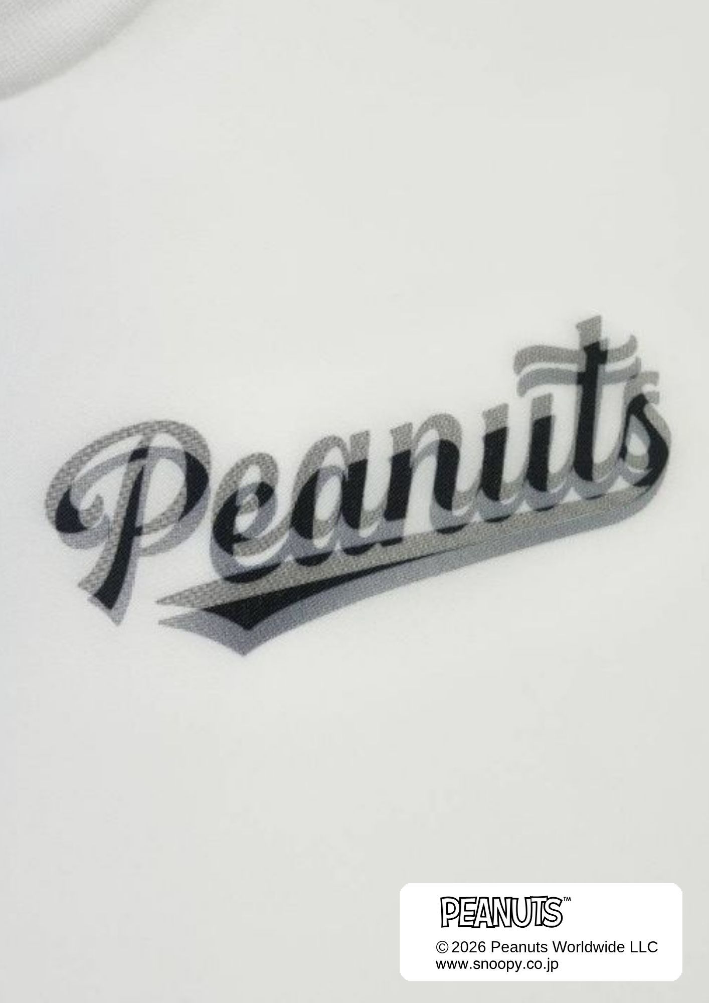 【PEANUTS  SNOOPY】 TR-098 / スヌーピー3DプリントTシャツ/ WHITE/ UNISEX