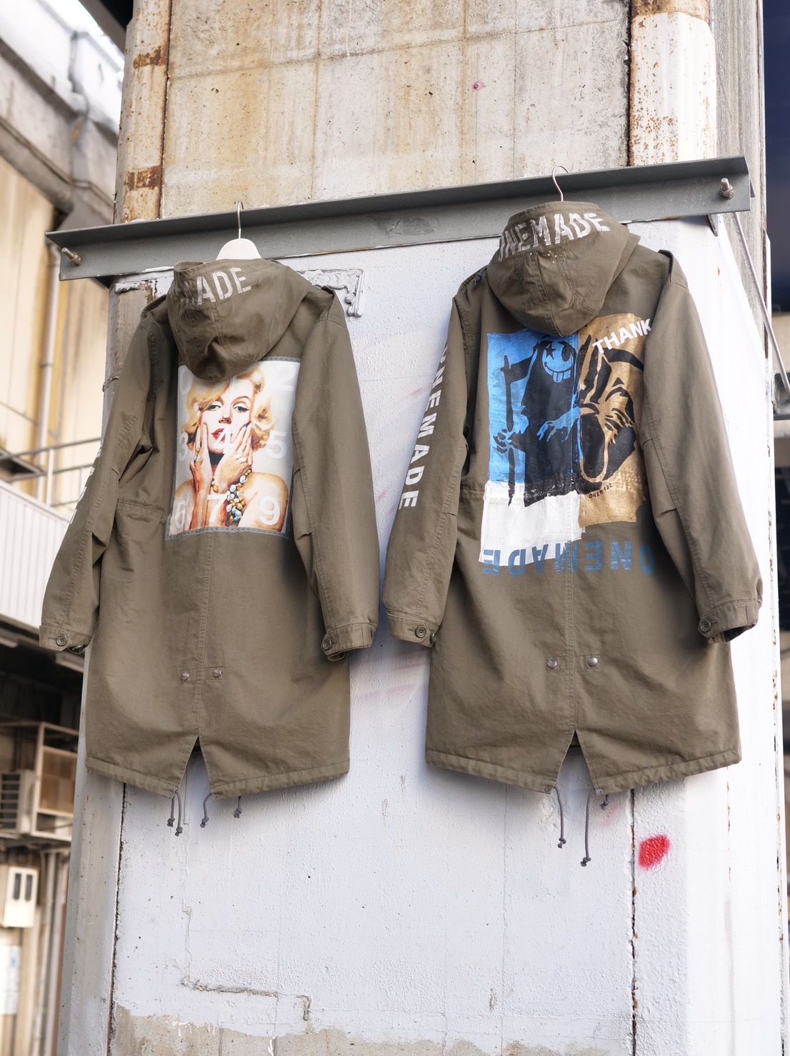 【世界で一枚だけ】別注 モッズコート / ヴィンテージカーキ / ハンドメイド / アートブランド / UNISEX /PARKA SHELL M-1951 / M-51