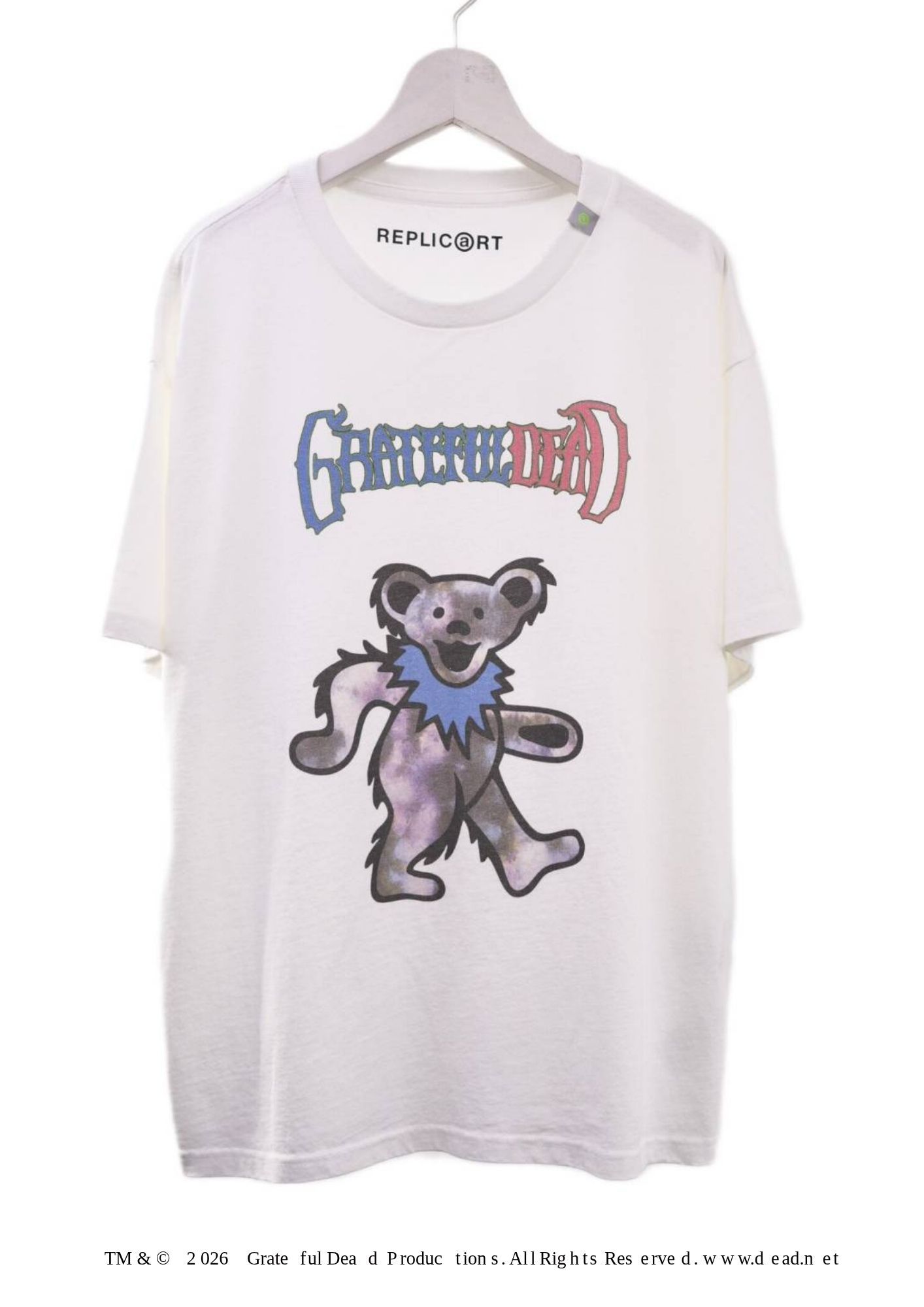 【グレイトフルデッド】 RP-GD-001 / Grateful Dead Tシャツ / WHITE / ユニセックス