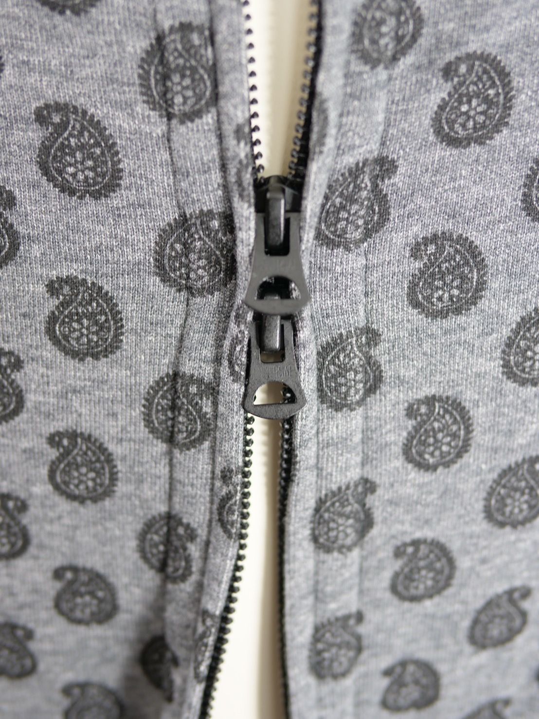 【デニムジャケットを組み合わせた作品】ONE-1033 COMBI PARKA / ジップパーカー / Wジップ / グレー