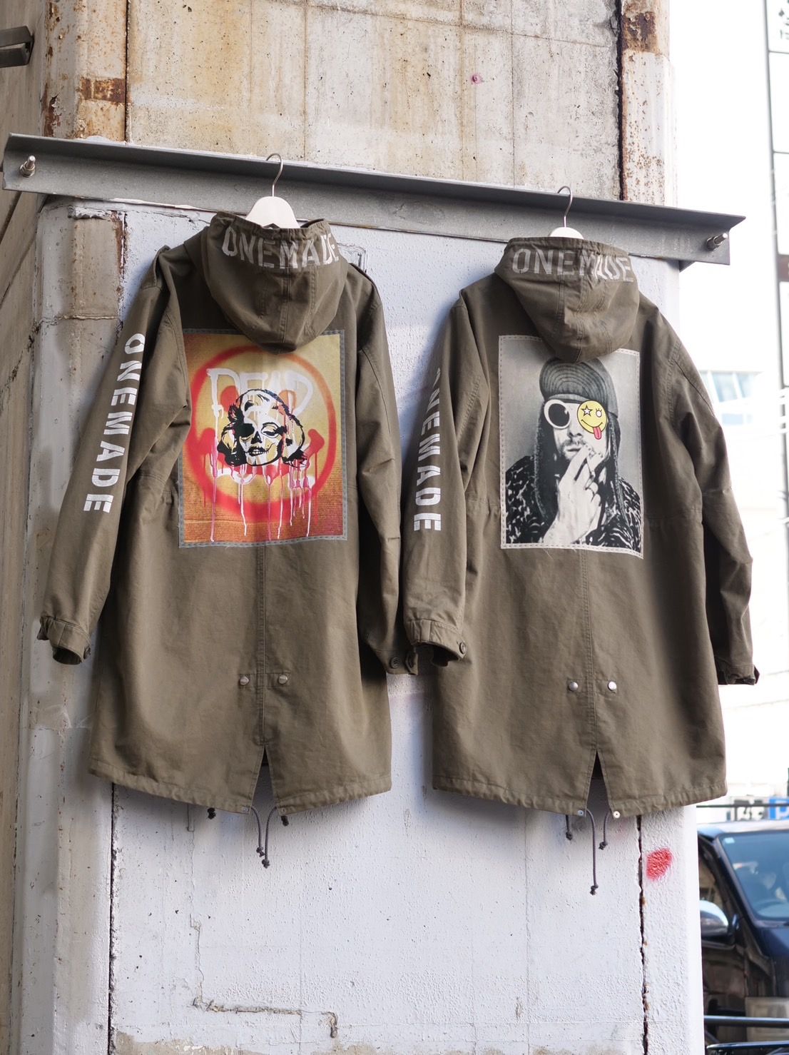 【世界で一枚だけ】別注 モッズコート / マリリンモンロー / ヴィンテージカーキ / ハンドメイド / アートブランド / UNISEX /PARKA SHELL M-1951 / M-51