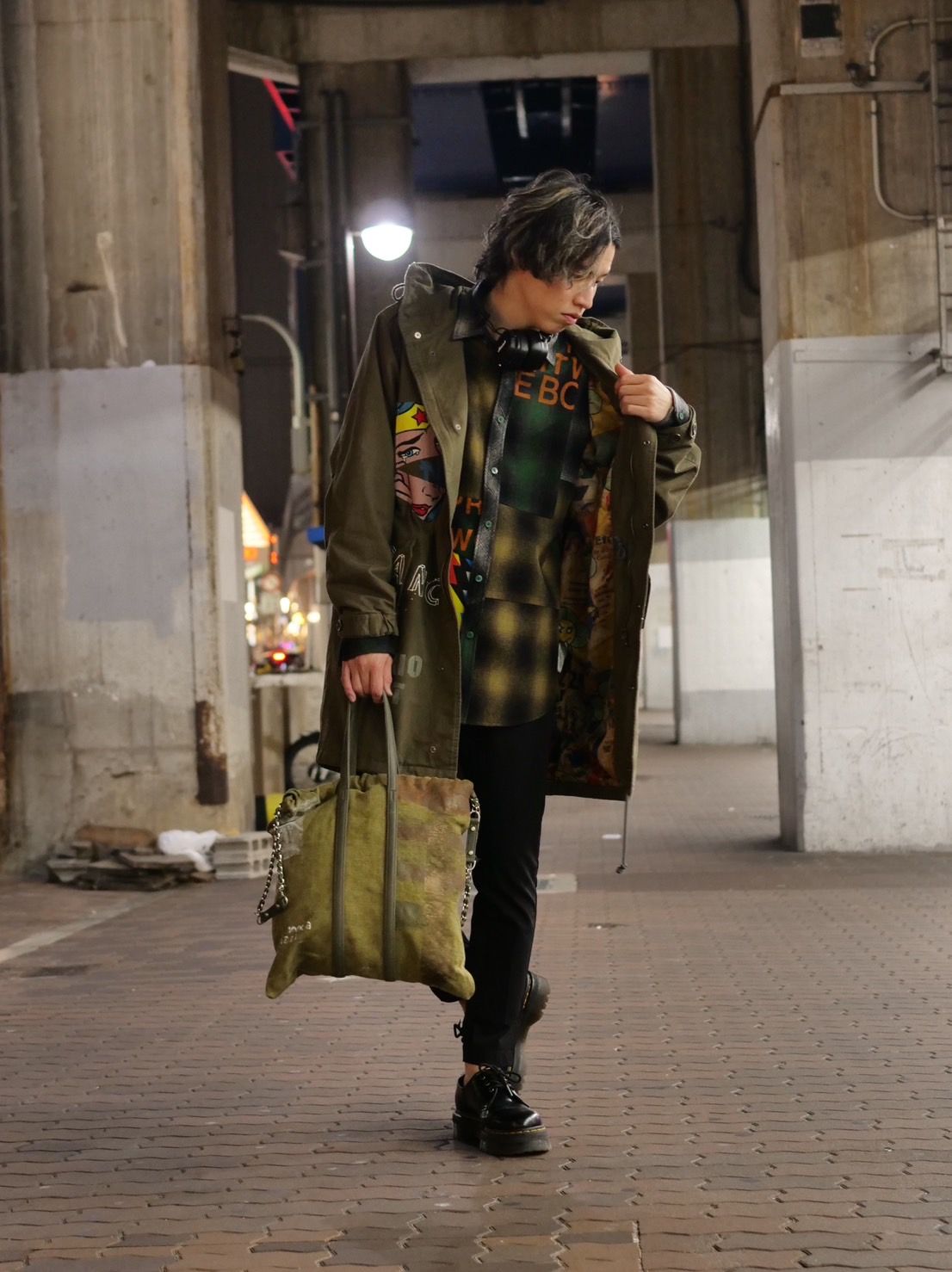 【世界で一枚だけ】別注 モッズコート / マリリンモンロー / ヴィンテージカーキ / ハンドメイド / アートブランド / UNISEX /PARKA SHELL M-1951 / M-51