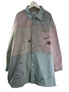 異なるチドリ柄を組み上げたモードシャツ｜40代からの大人に似合う一着｜オーバーサイズ｜ユニセックス