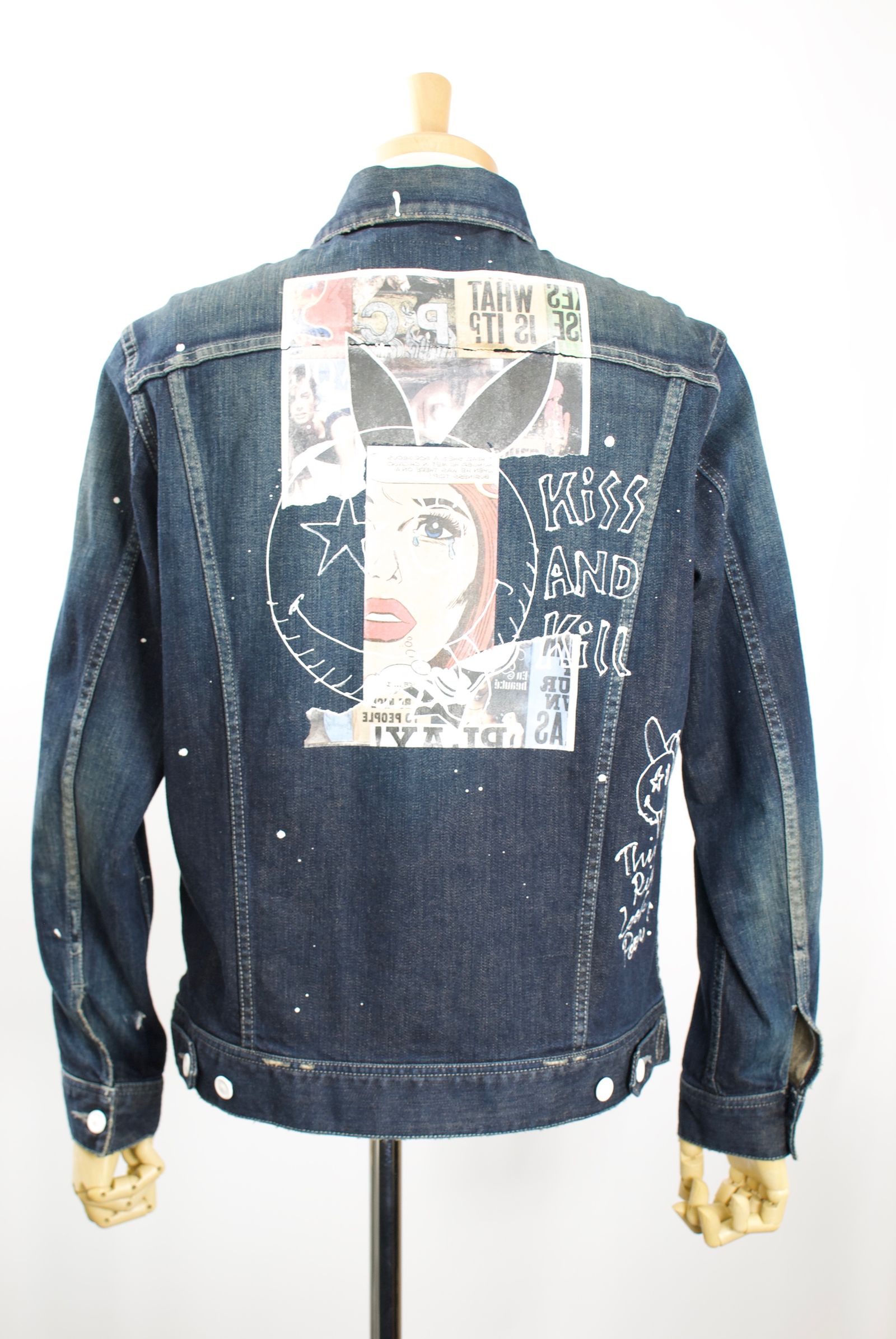 ONE-519 DENIM JACKET  / デニムジャケット /  Hand Made / ハンドメイド  / ハンドペイント